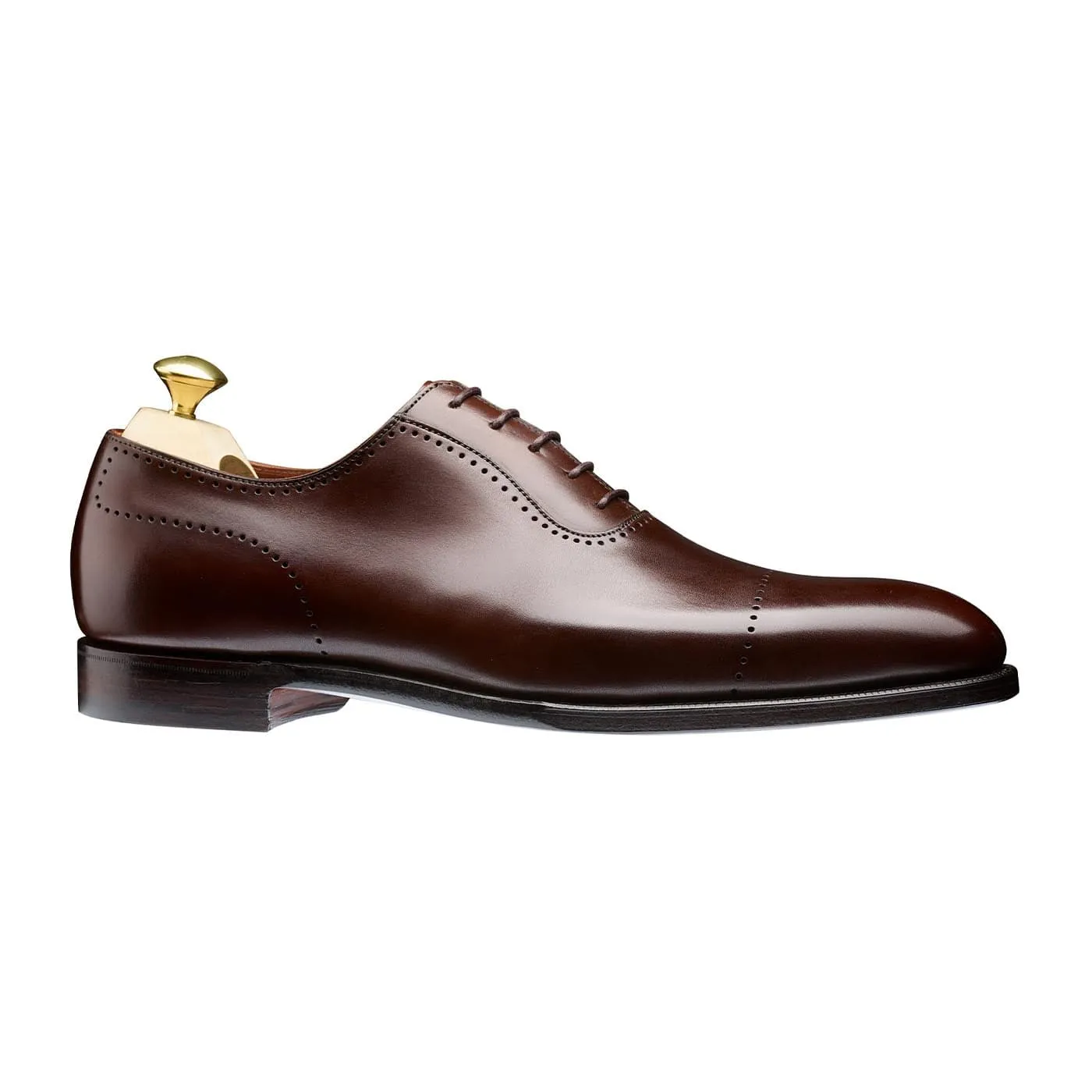Courtenay Dark Brown Antique Calf Deep Burgundy Oxfords