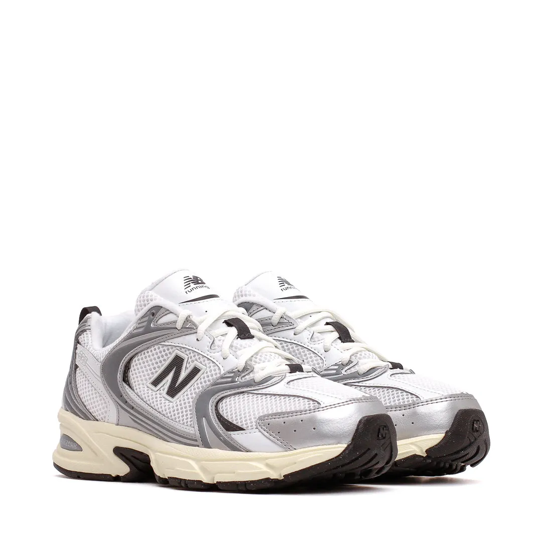 New Balance Unisex 530 Silver Metallic Black Cement U530ESA Leather - Upper Superior Cushioning