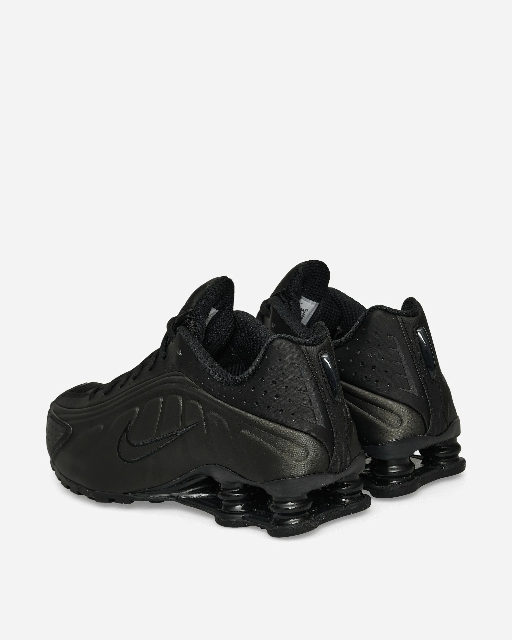 Shox R4 Sneakers Black / Bright Crimson TPR Sole Street Fest