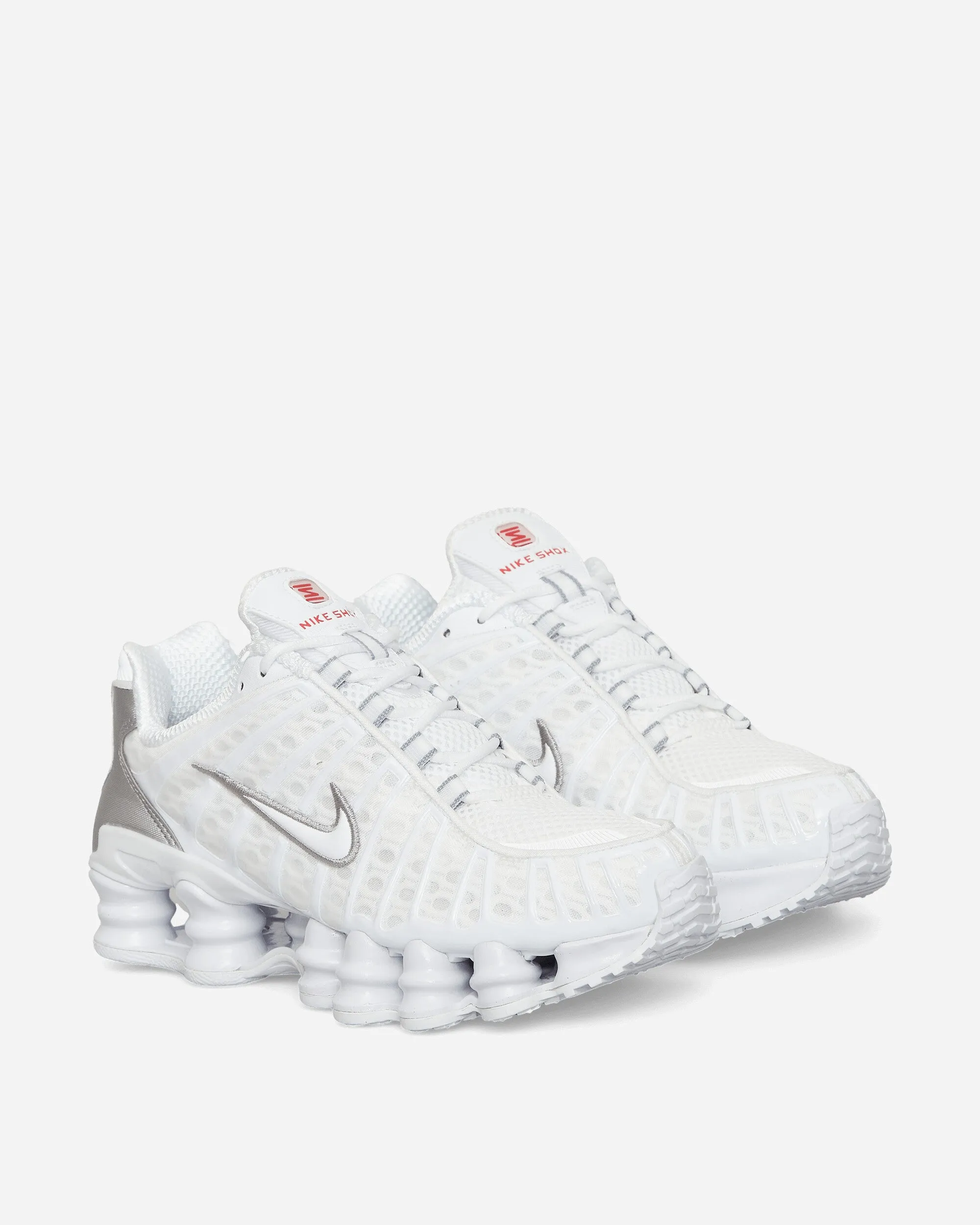 Shox TL Sneakers White / Metallic Silver Air Circulation Suede Finish