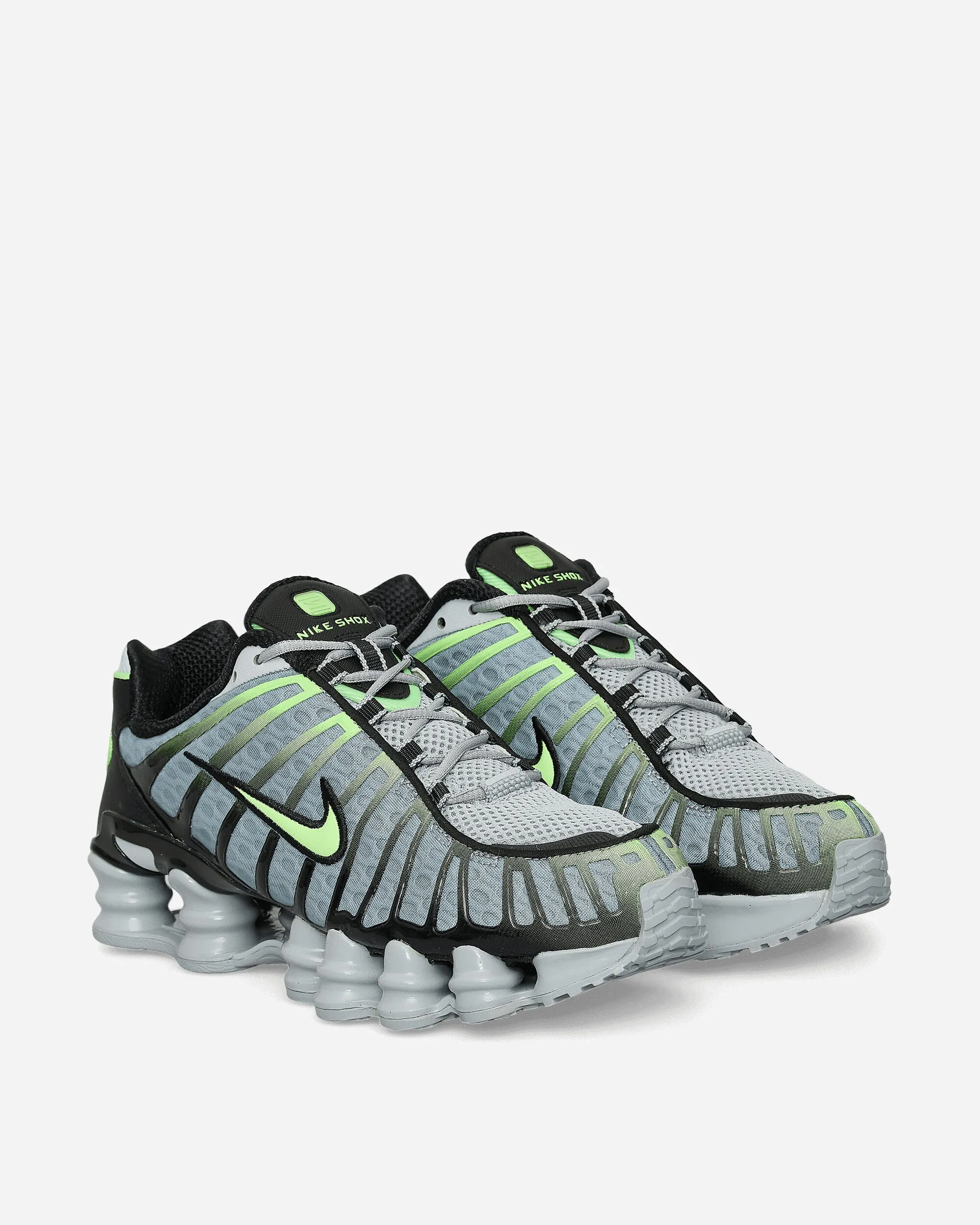 Heat Hike Active Feet Shox TL Sneakers Wolf Grey / Lime Blast