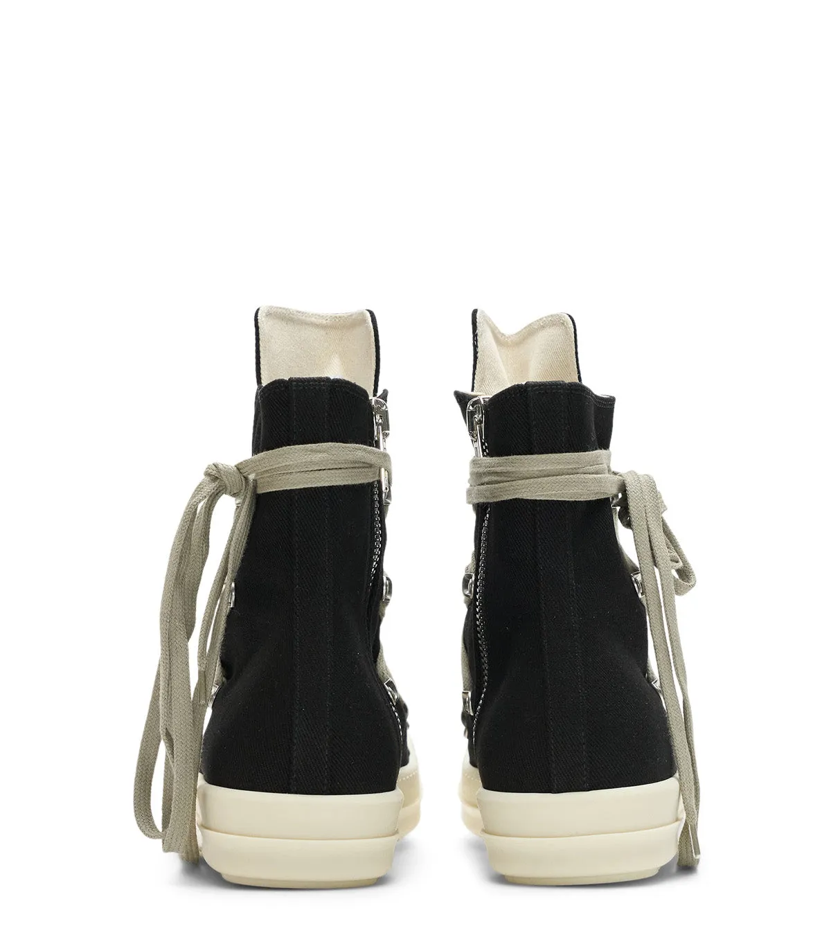 Casual traction Rick Owens DRKSHDW Megalace Sneaks Black Milk