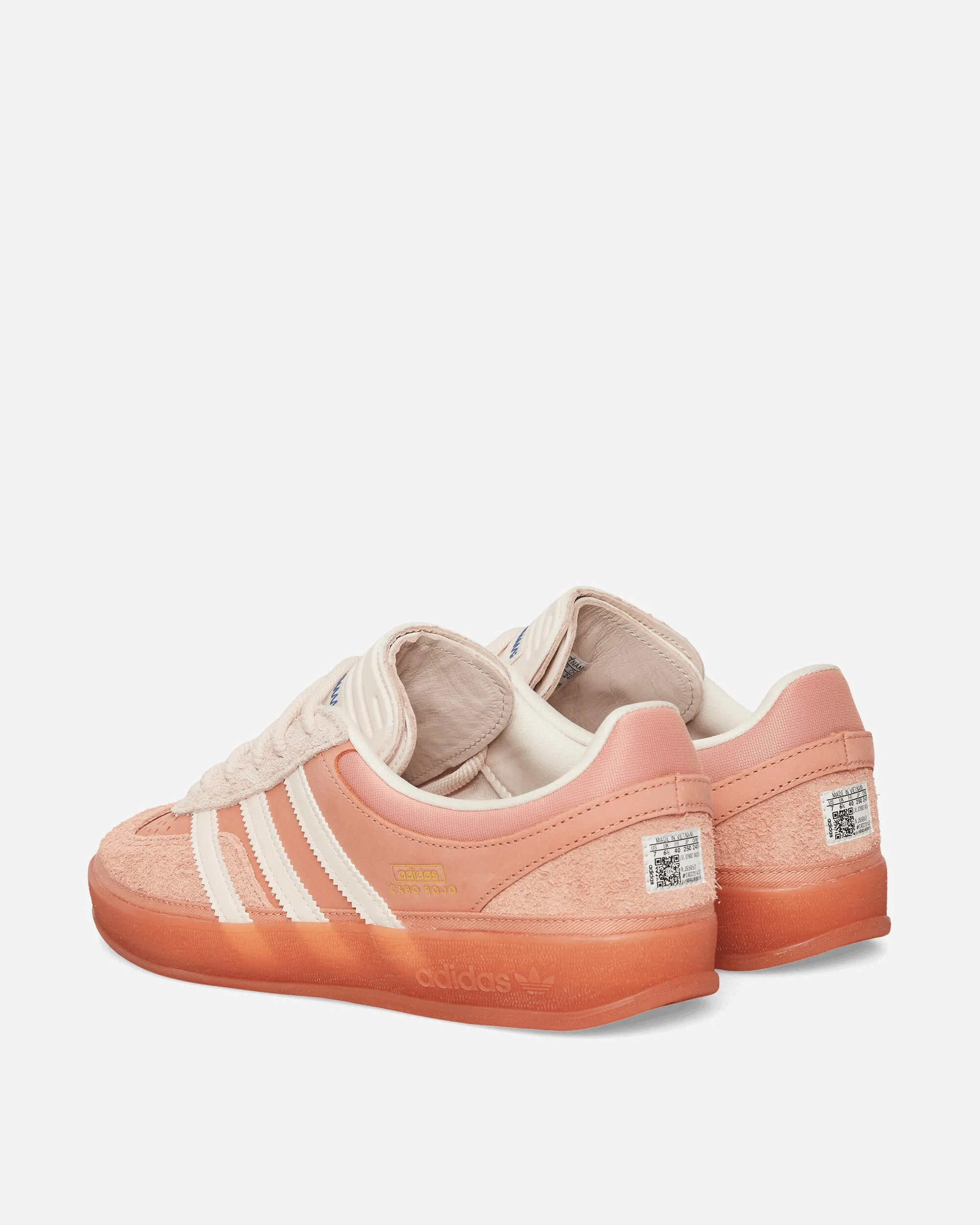 Bad Bunny Gazelle Indoor Sneakers Wonder Clay / Wonder Quartz / Ash Pink Dynamic Grip City Edge