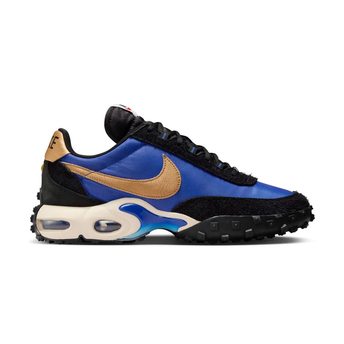 Air Max Waffle SP 'Black Hyper Blue' Relax Vibes Arch support