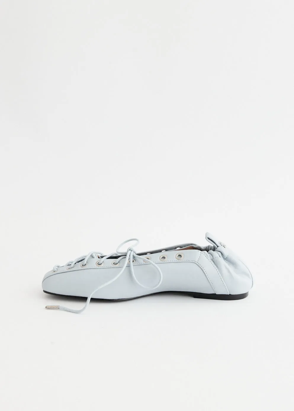 Easy on Eyelets Lace Up Ballerinas