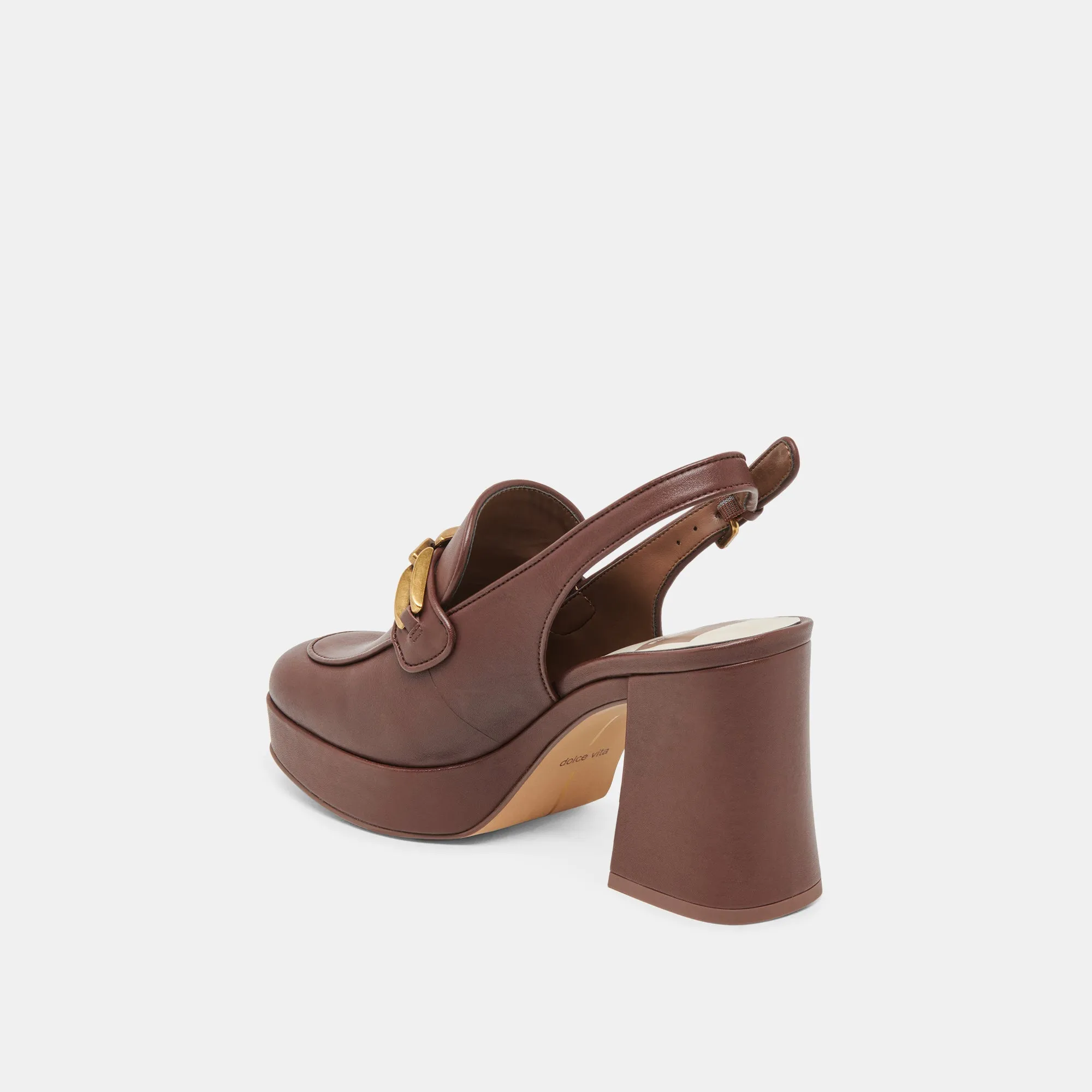 SIRUS HEELS CHOCOLATE LEATHER Lightweight Design