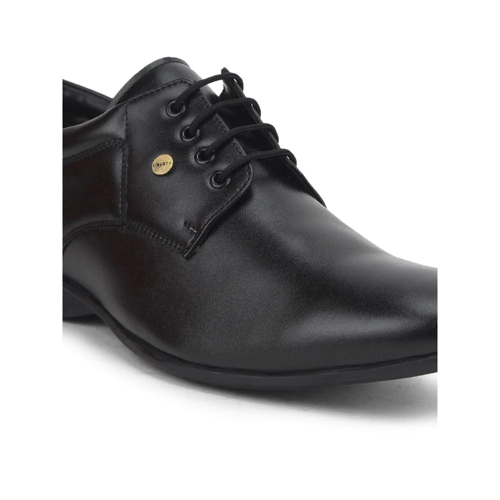 Fortune (Black) Formal Lace Up Shoes For Men Robert-2 By Liberty Timeless Fashion Day Wear