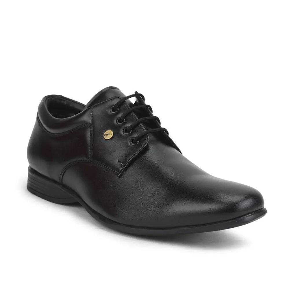 Comfortable Fashion Trendy Look Fortune (Black) Formal Lace Up Shoes For Men Robert-2 By Liberty