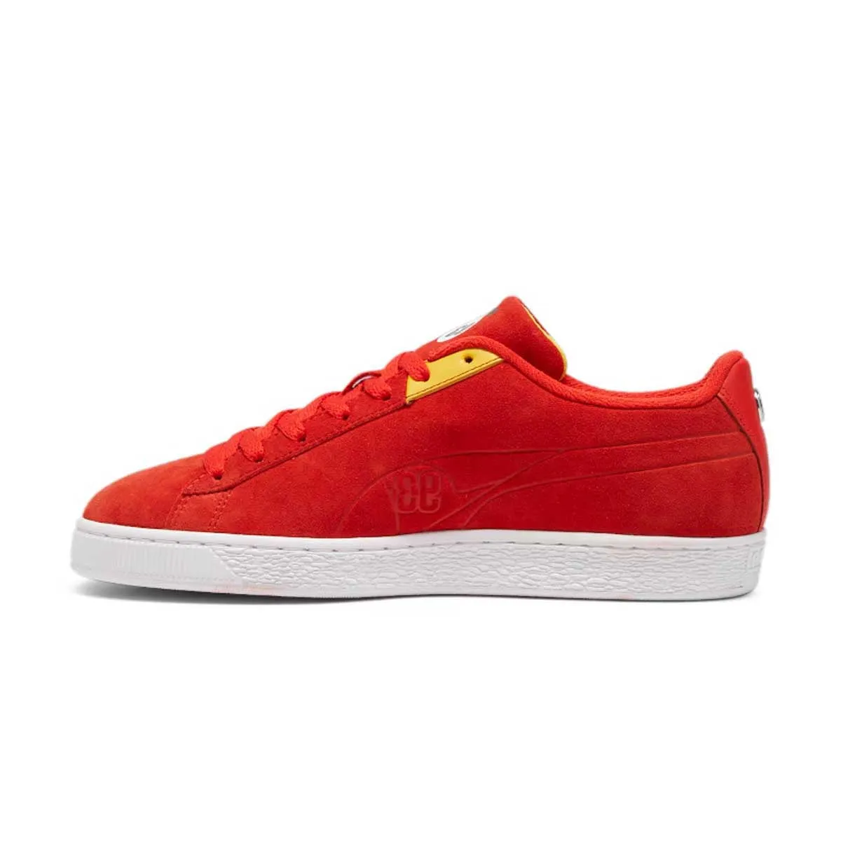  BMW M Motorsport Suede Calder 'Pop Red' Heel Counter Support