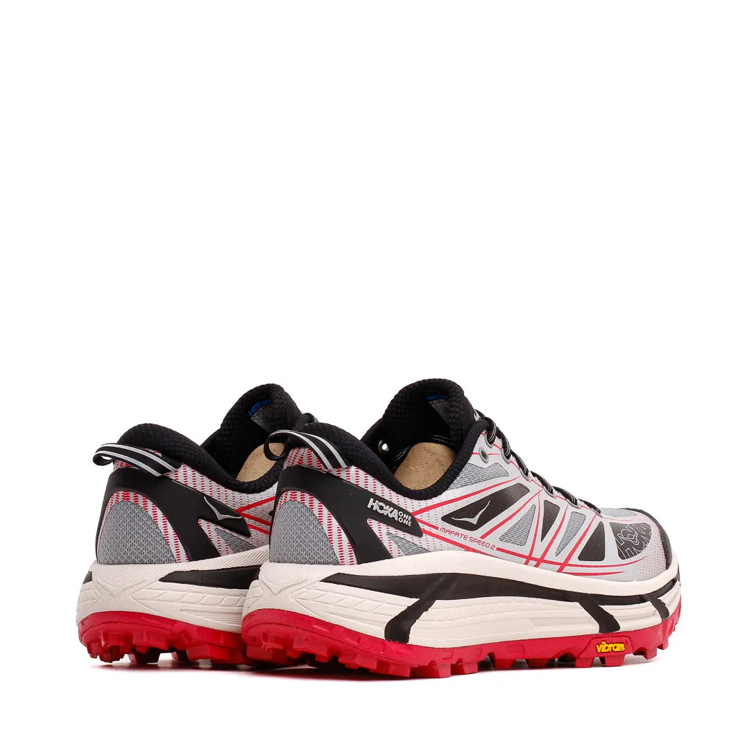 Cold Weather Fine Polish Hoka One One Unisex Mafate Speed 2 Galactic Grey Ruby Red 1126851-GTCG