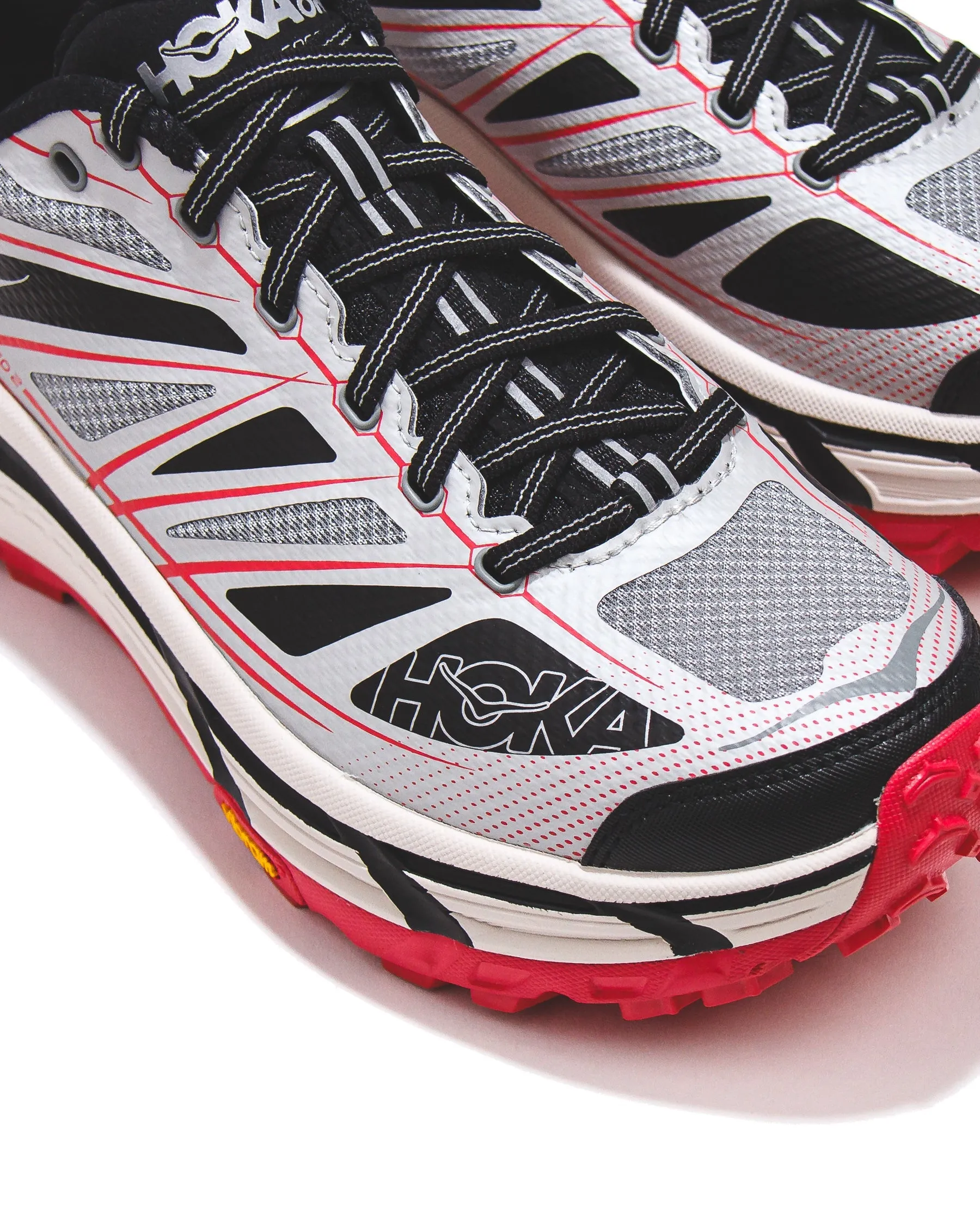 Hoka One One Unisex Mafate Speed 2 Galactic Grey Ruby Red 1126851-GTCG Basic Style Round Toe