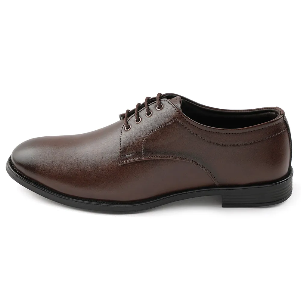 Fortune Brown Lacing Formal Oxford Shoes For Men HML-11E By Liberty Sharp Oxfords