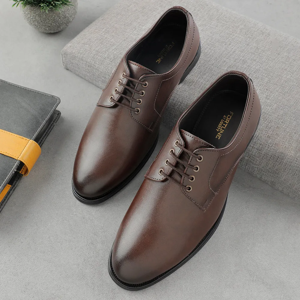 Premium Oxfords Fortune Brown Lacing Formal Oxford Shoes For Men HML-11E By Liberty