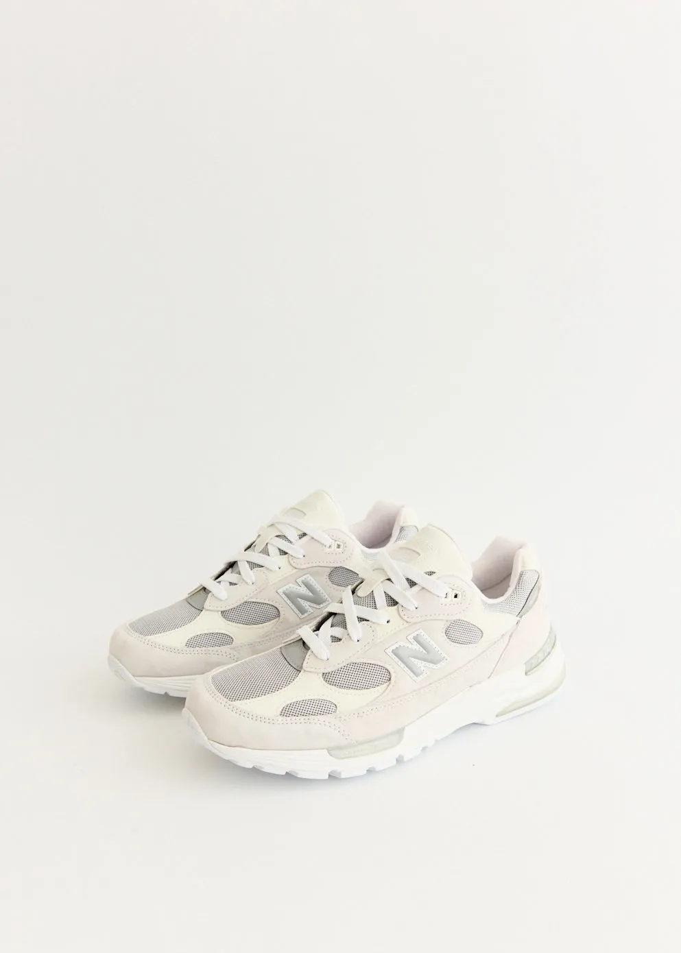 Sleek Insole Made in USA 992 'White Reflection' Sneakers Recycled Material Blend Relax Mode