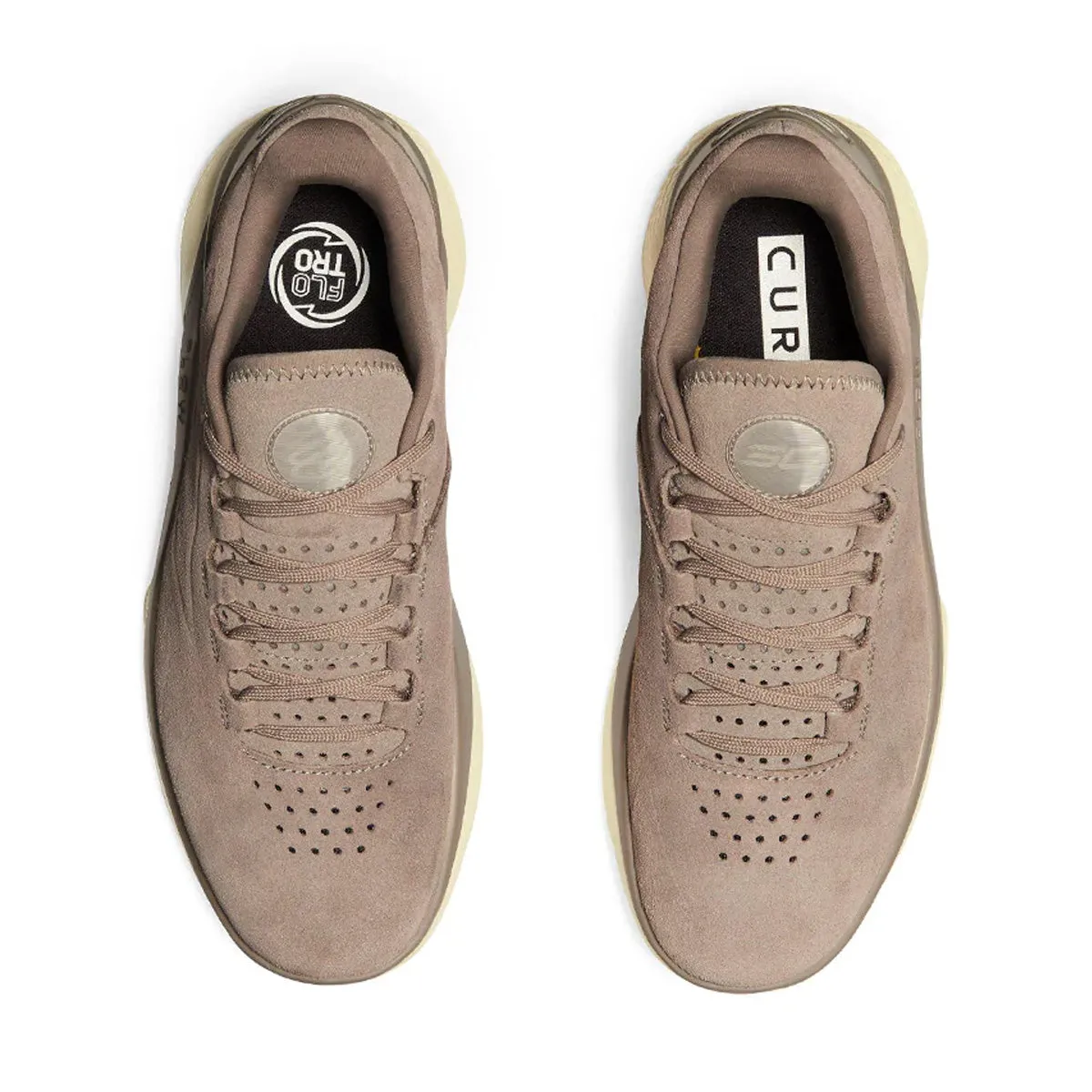 Track ready Enhanced grip Curry 1 Low Flotro Lux 'Taupe Dusk'
