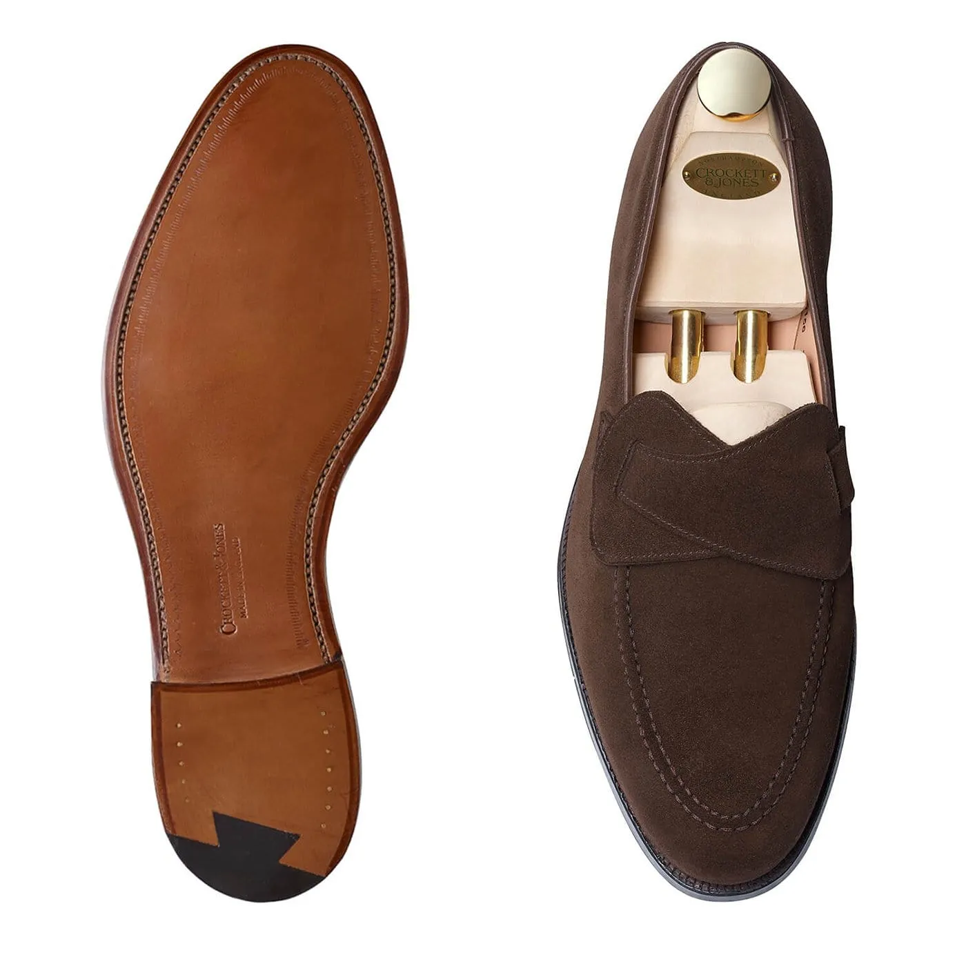 Morning Breeze Sole Strong Selby Dark Brown Calf Suede