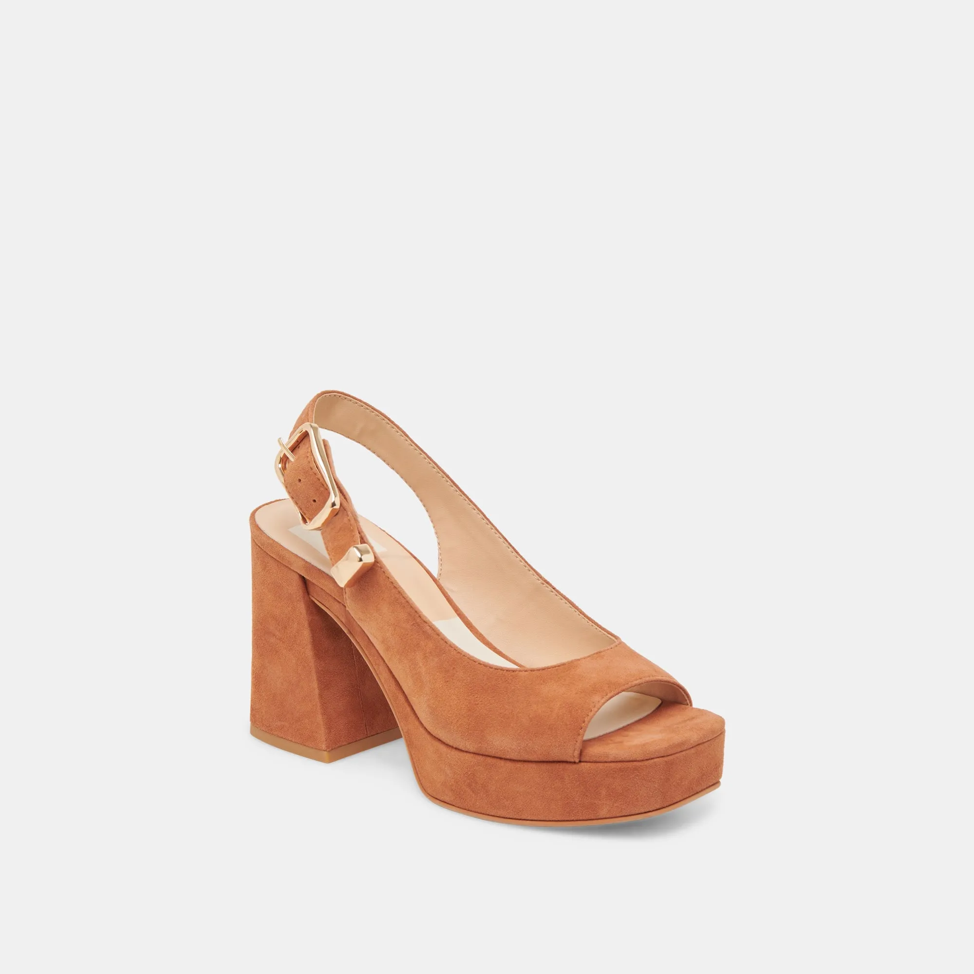 FLORES HEELS CARAMEL SUEDE Classic Booties