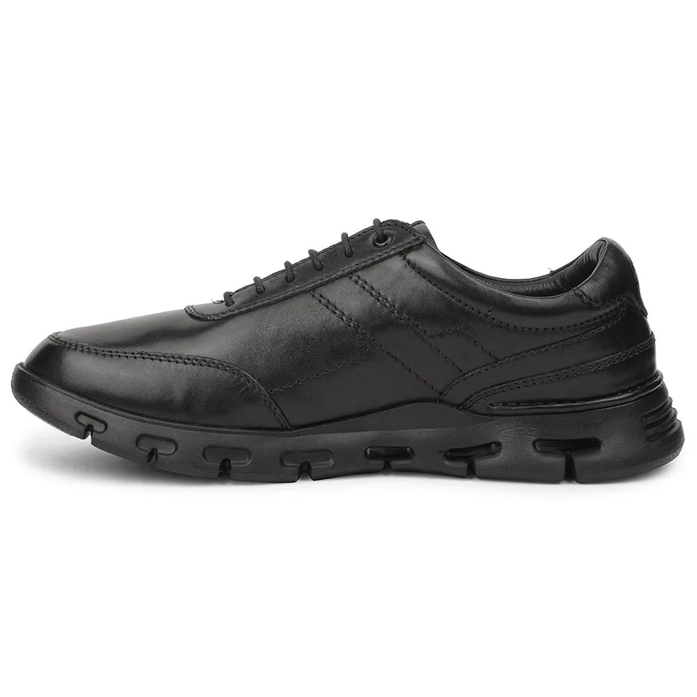 Healers Black Casual Formal Derby Shoes For Men ASF-1 By Liberty Quick Tread Sturdy sole