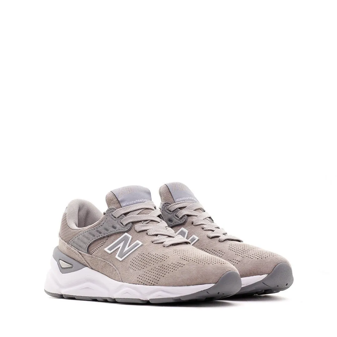 NEW BALANCE WOMEN X-90 REVLITE FLAT WHITE STEEL WSX90PLA leather running shoes