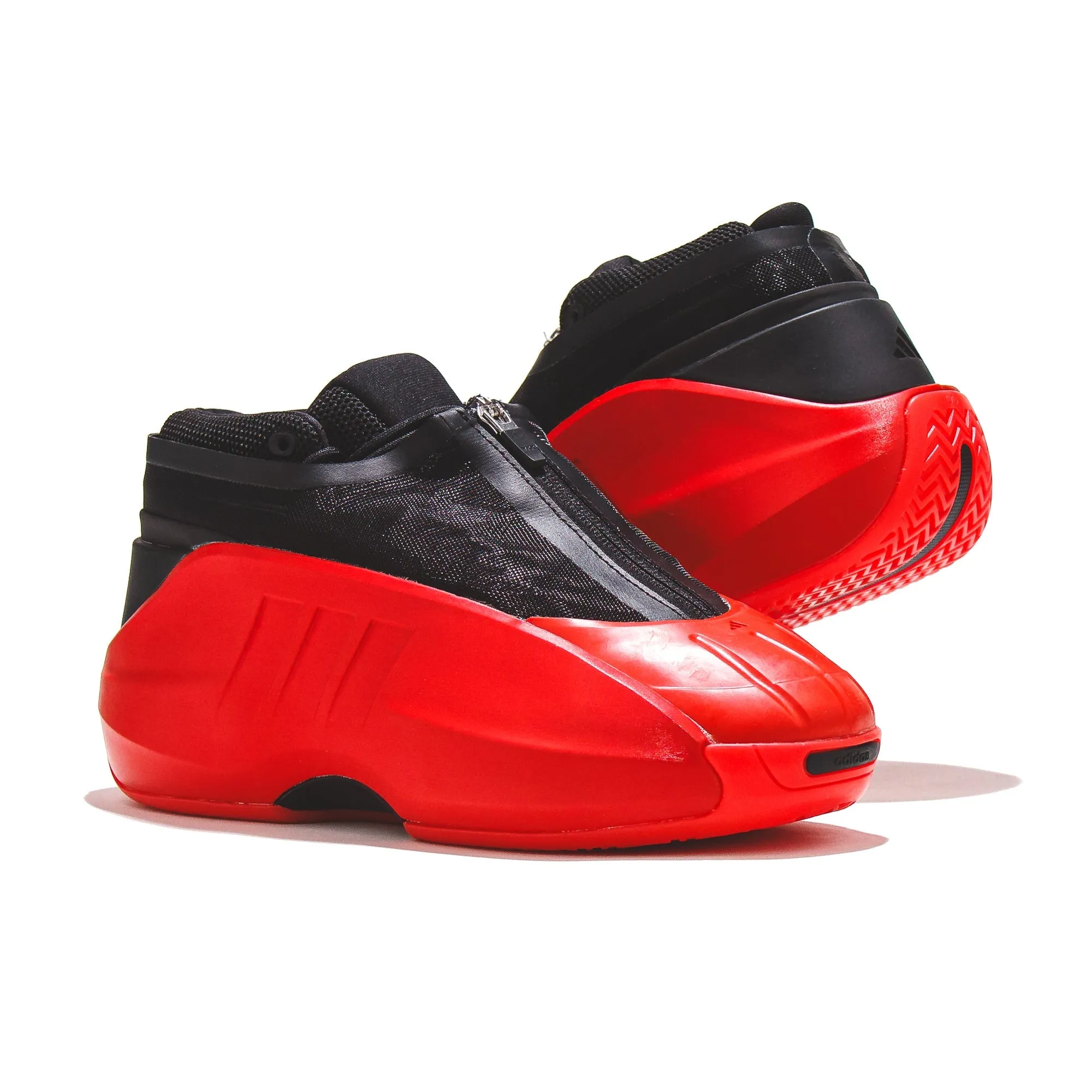 Flexible Arch Structure Fit Stability Mesh Adidas Basketball Men Crazy IIInfinity Red Black IF4540