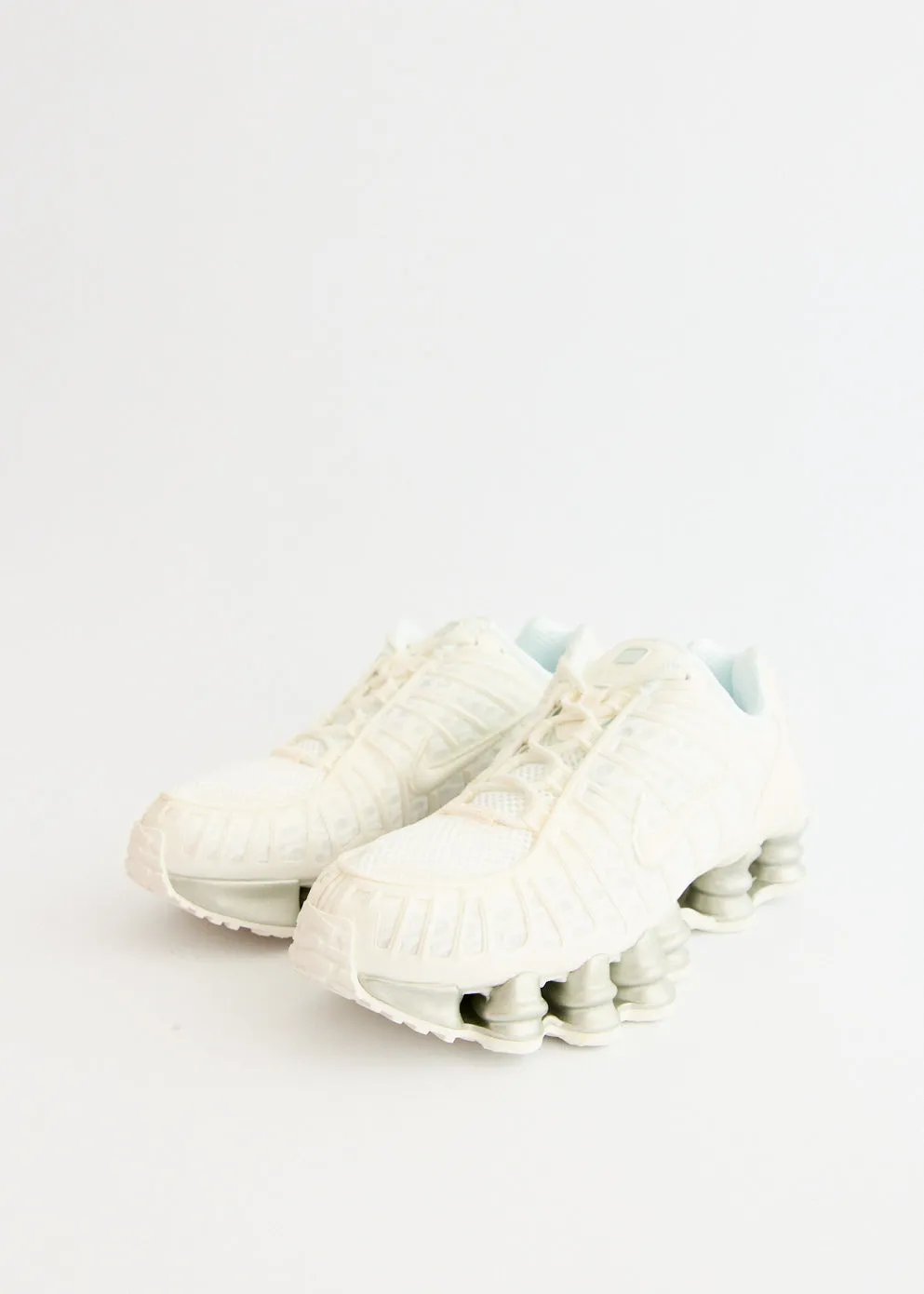 Comfort   cushion Women's Shox TL 'Sail' Sneakers