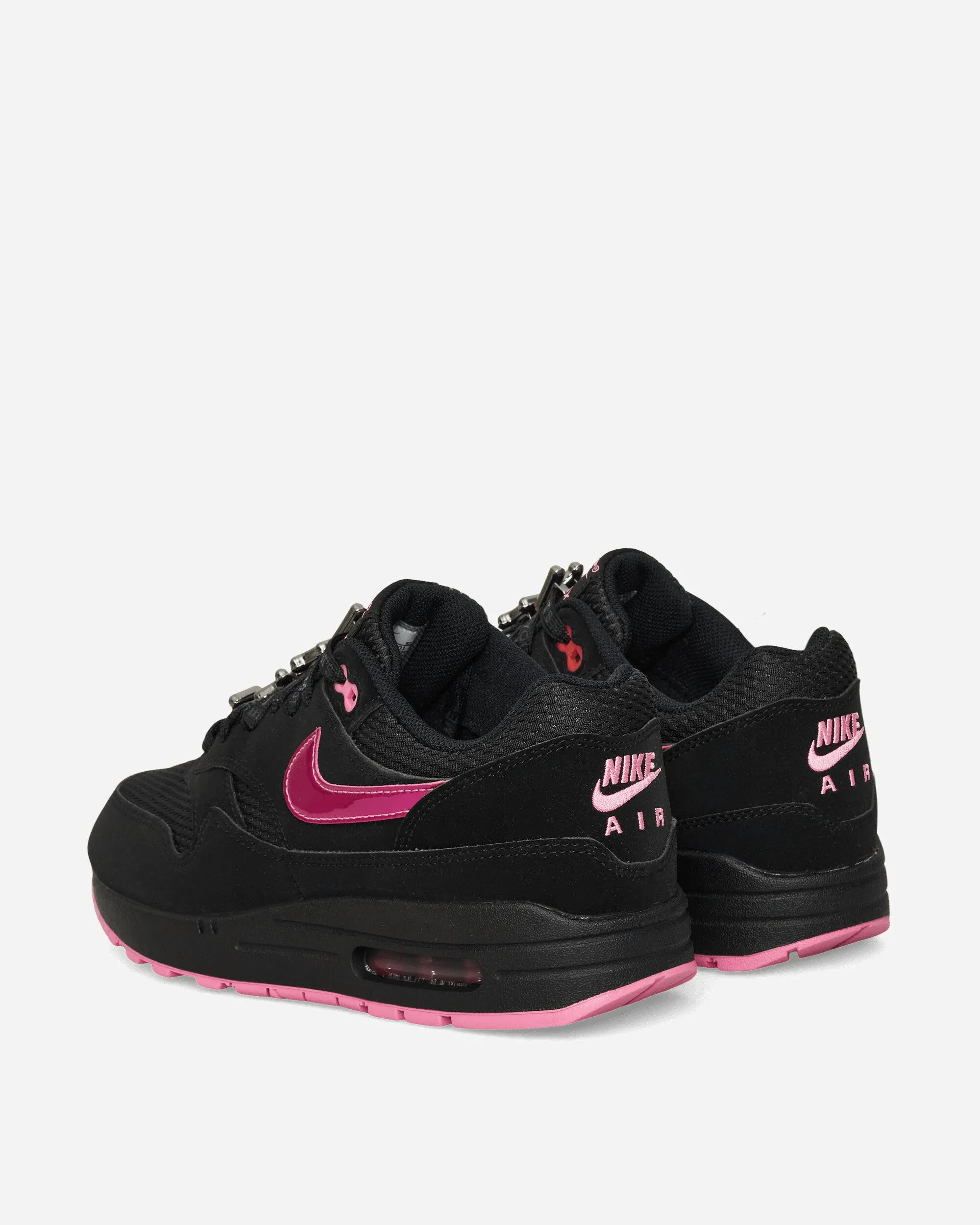 Flat Bottom Air Max 1 Premium Sneakers Black / Playful Pink