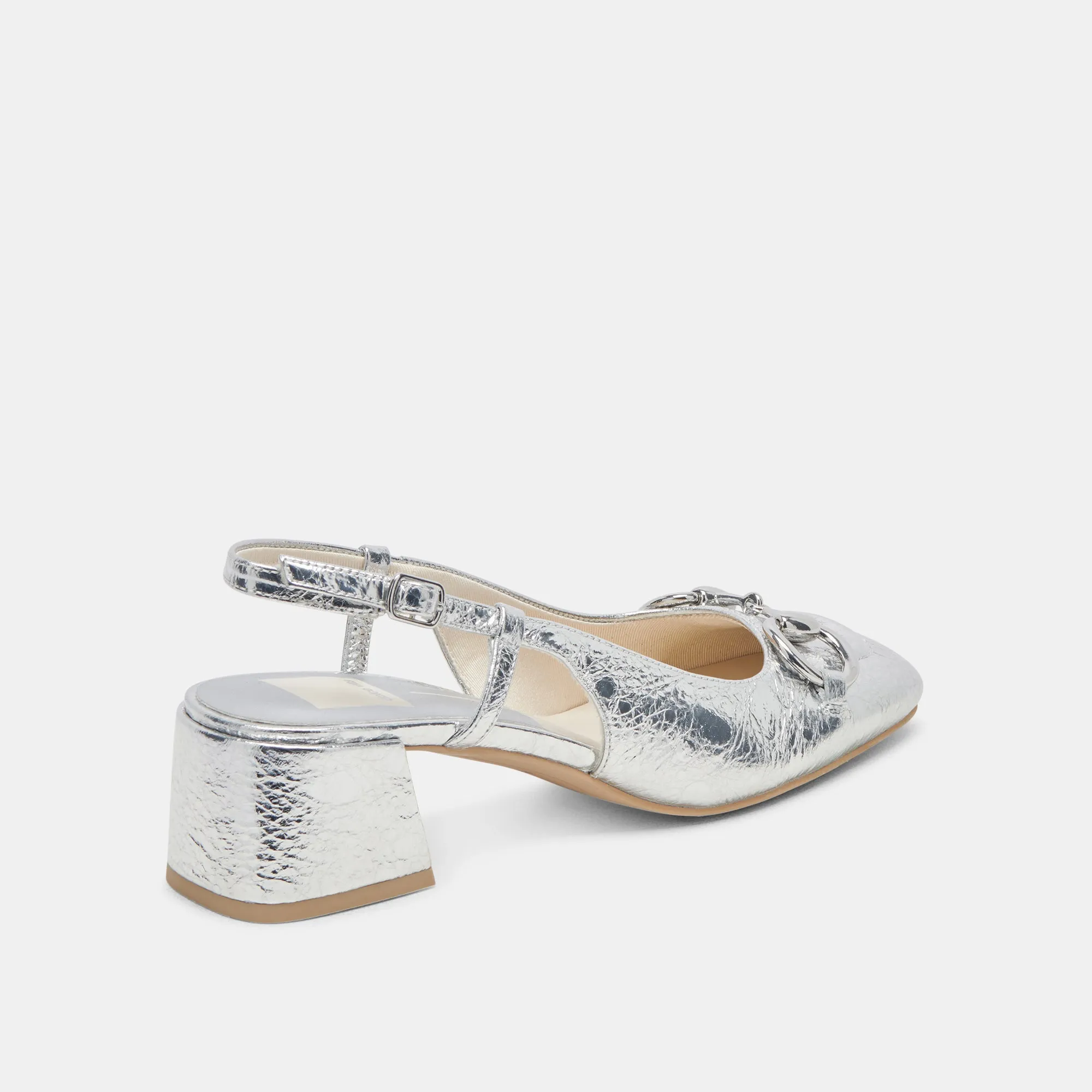Classy Sandals waterproof MELLI HEELS SILVER DISTRESSED LEATHER