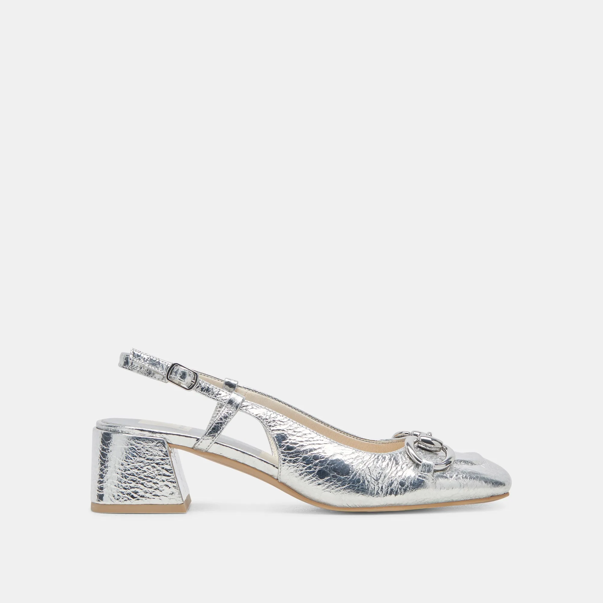 MELLI HEELS SILVER DISTRESSED LEATHER Classic Pumps foldable