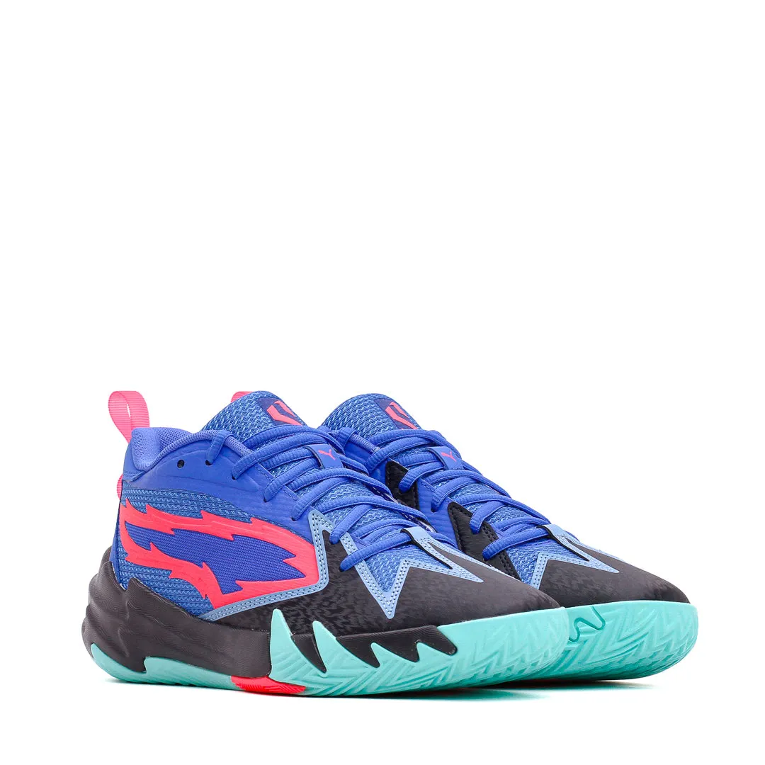 Puma Basketball Junior Scoot Zeros Team Blue 310416-06 Airflow Channel Design Seamless Synthetic Overlay