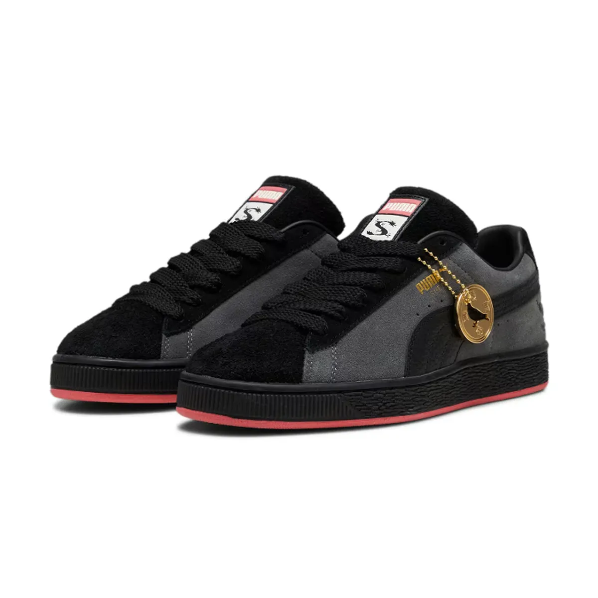   STAPLE Suede 'PUMA Black' Non Slip Tread Pattern Carbon Fiber