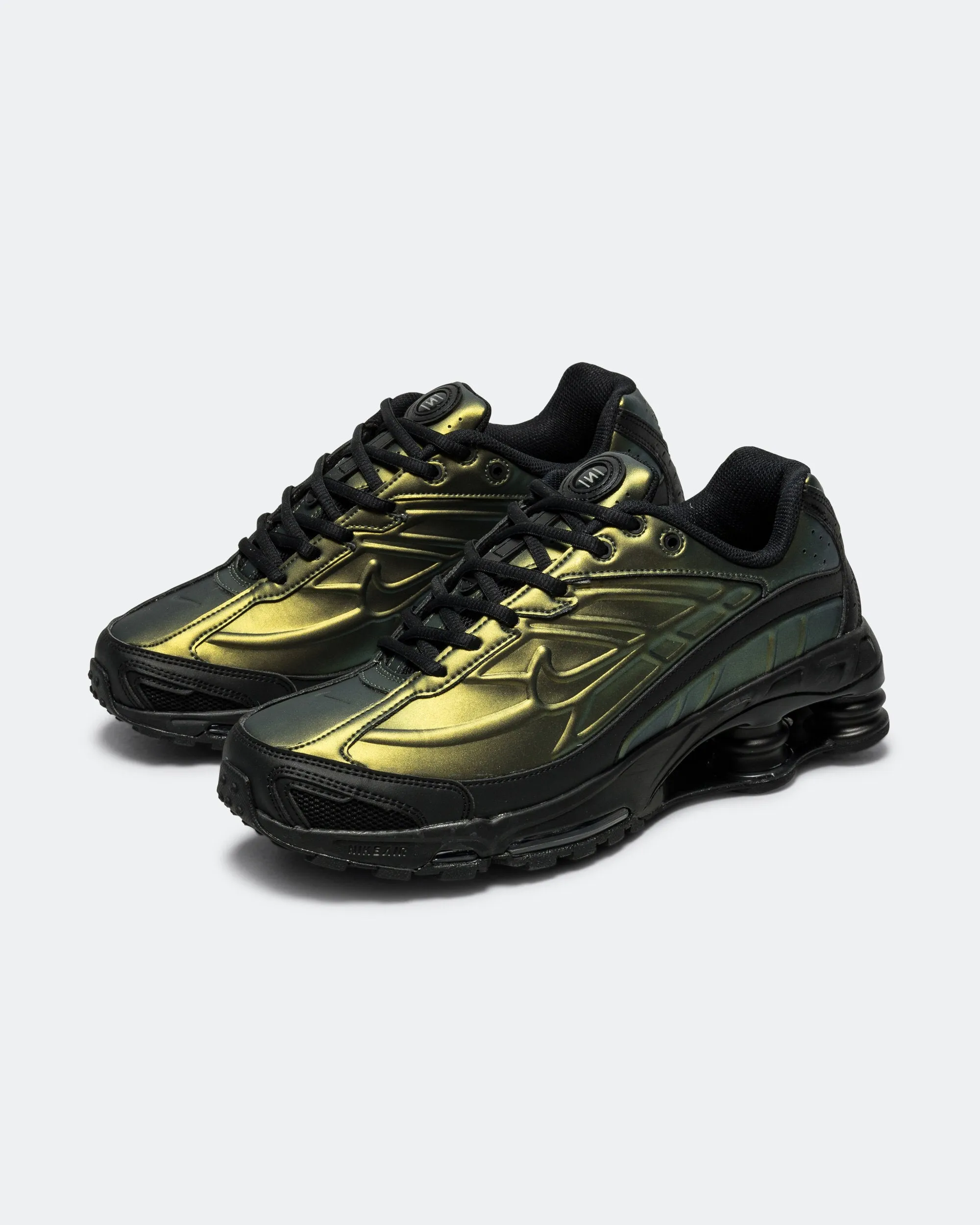 Trend-setting wear Water Resistant Lining Shox Ride 2 - Black/Olive Flak-Metallic Silver