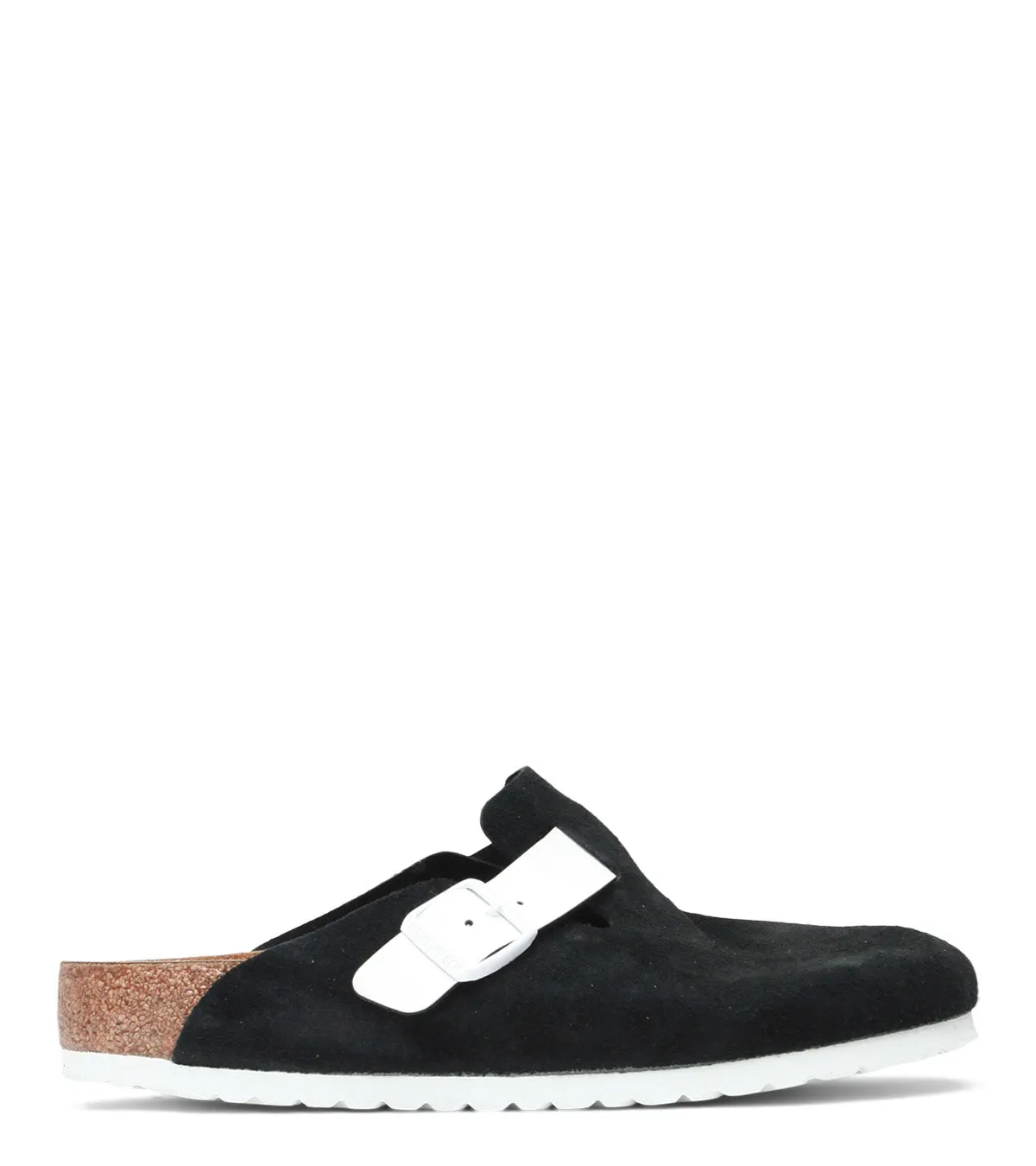 Birkenstock Boston Suede Black White volleyball - style customization - level