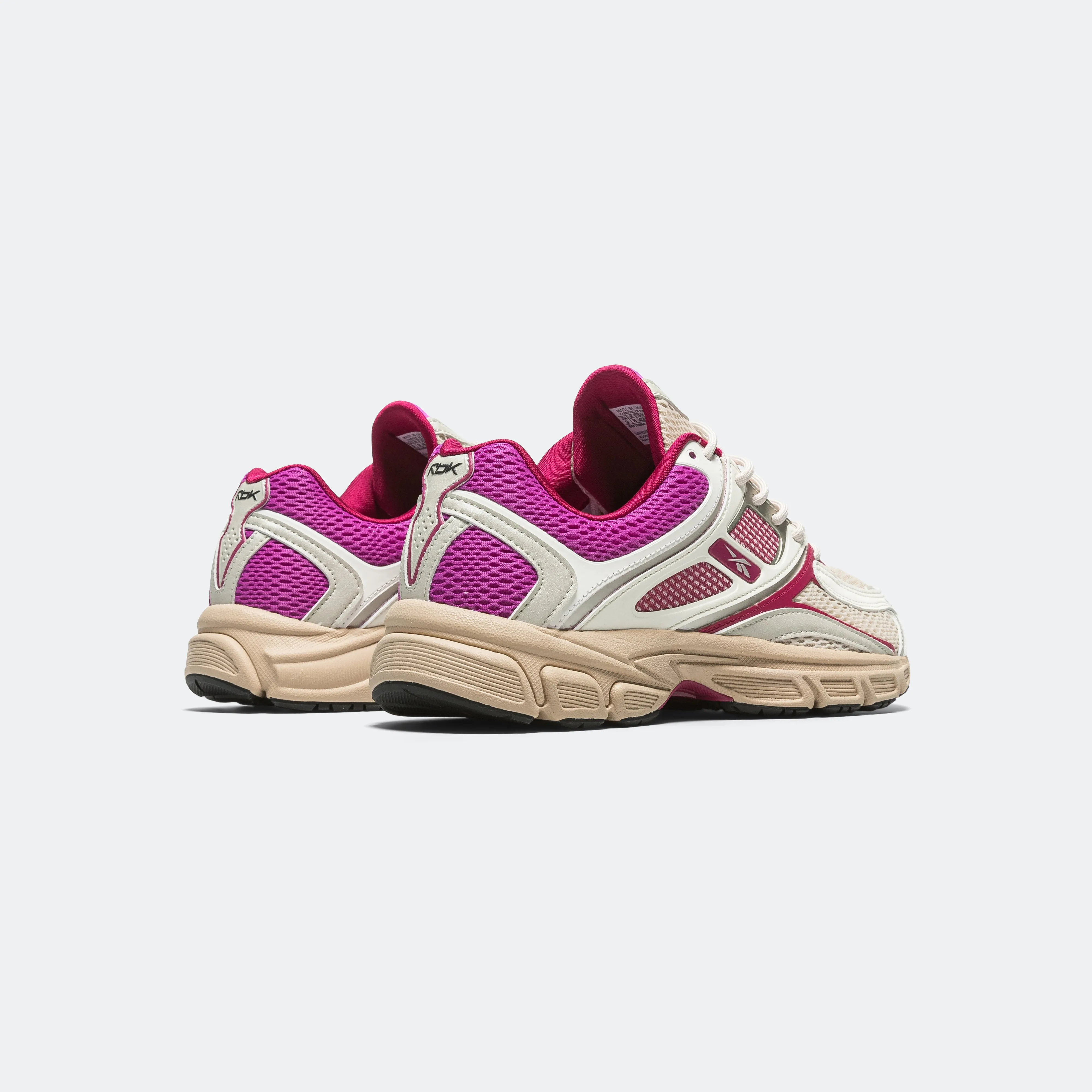 Arch Support Footbeds Reflective Safety Details RBK Premier Trinity - Chalk/Sand/Purple Rave