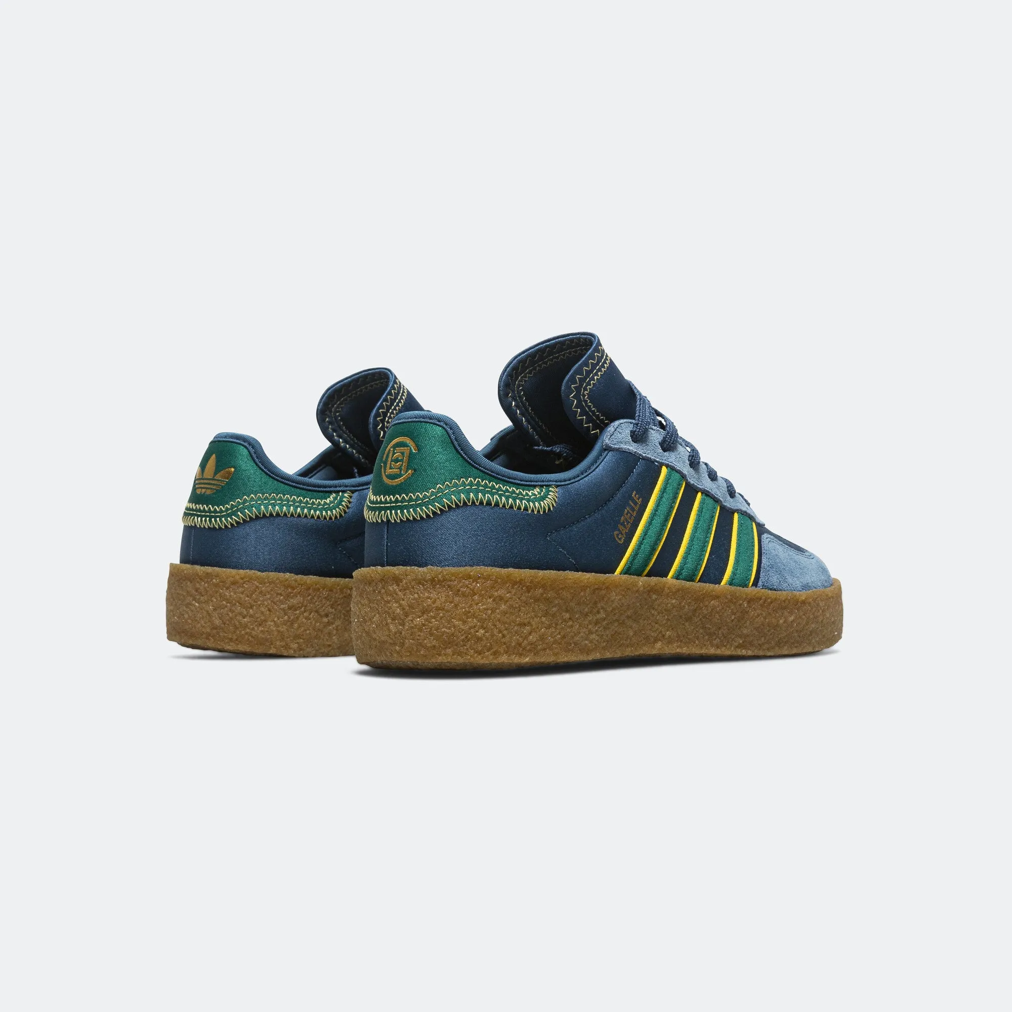 Gazelle by Edison Chen x CLOT - Navy Marine/Collegiate Green-Hazy Yellow TrailRunning