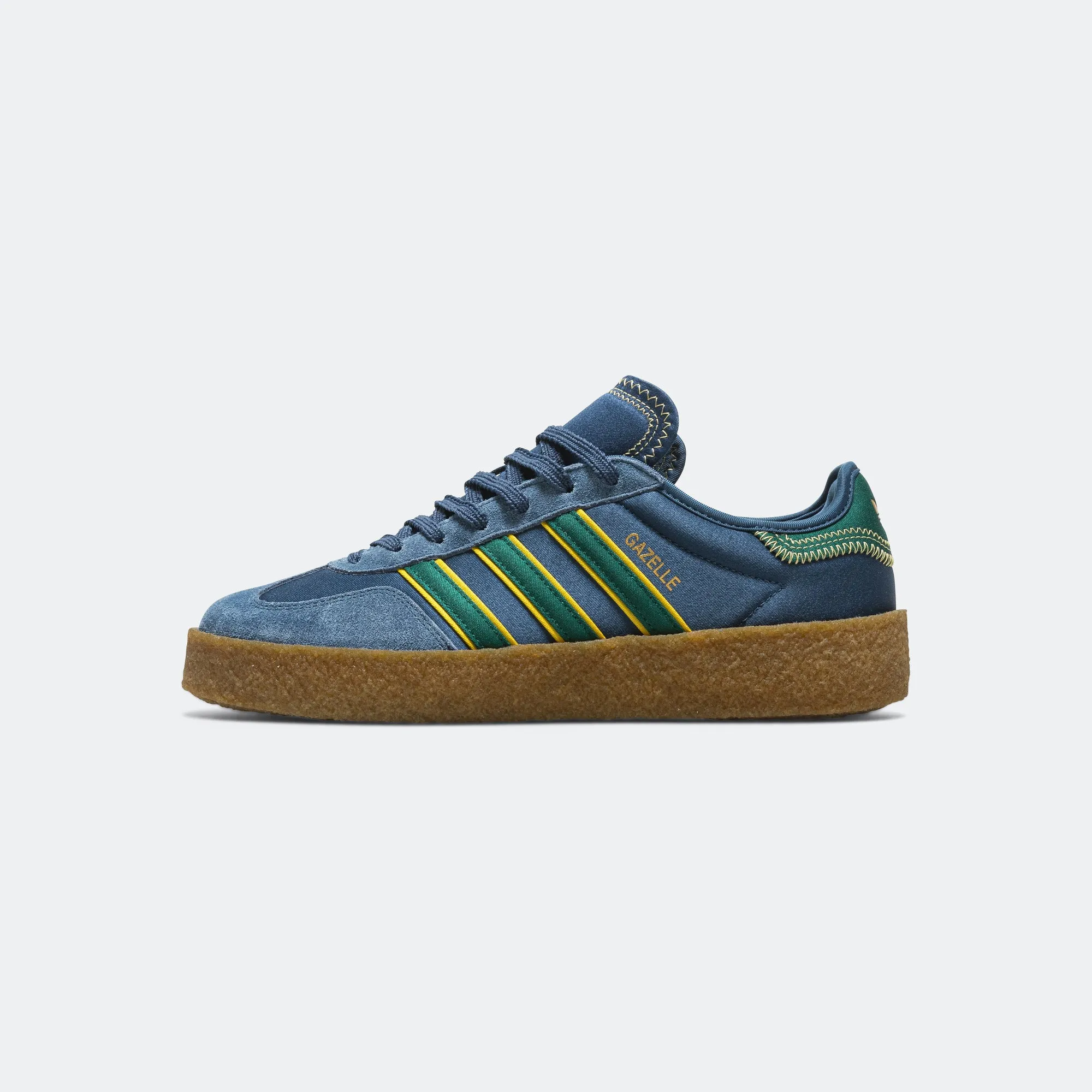 Gazelle by Edison Chen x CLOT - Navy Marine/Collegiate Green-Hazy Yellow Impact Diffusion Tech Heel Cushioning