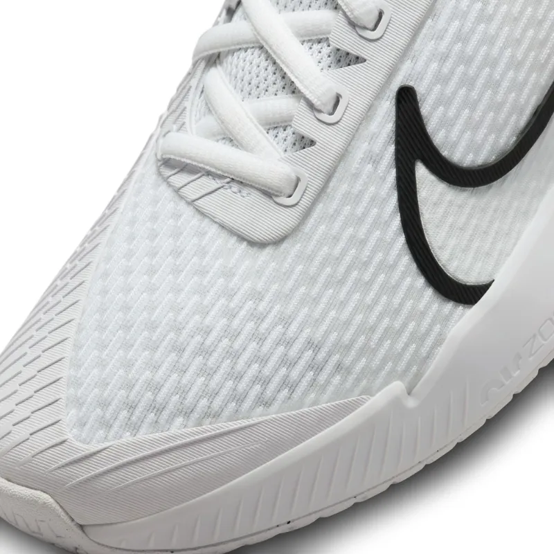 Soft Footbed Nike Court Air Zoom Vapor Pro 2 Women Hard Court Tennis Shoes - White/Black-Pure Platinum
