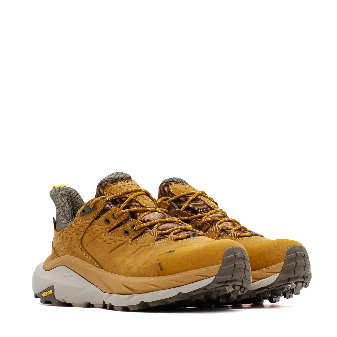 Hoka One One Men Kaha 2 Low GTX Gore-Tex Honey Barley 1123190-HLY Elegant Urban Edge Clean Stitch