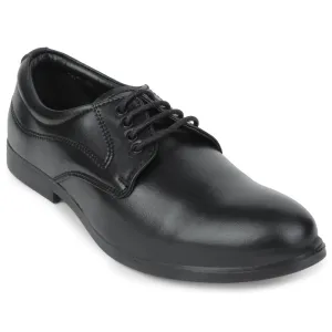 Subtle Grain Comfortable Walk Fortune Black Formal Lacing Derby Shoes For Men MAJESTIC-1 By Liberty