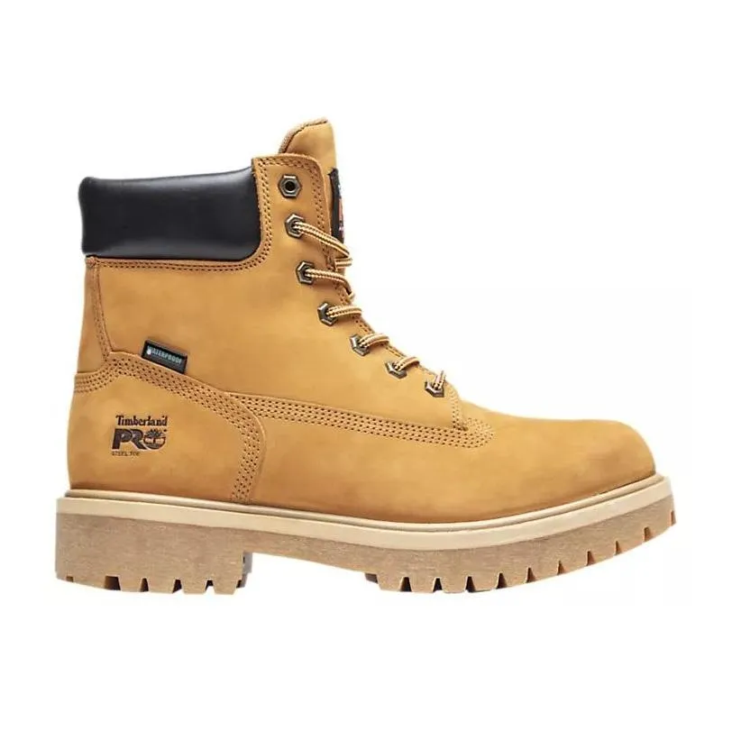 Comfortable Step Slip In Timberland Men's 65016 PRO?? Direct Attach 6"  Wheat Steel Toe Waterproof
