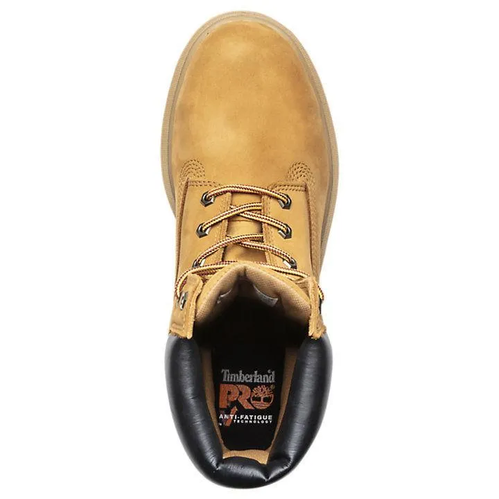 No Fuss Zip Up Closure Timberland Men's 65016 PRO?? Direct Attach 6"  Wheat Steel Toe Waterproof