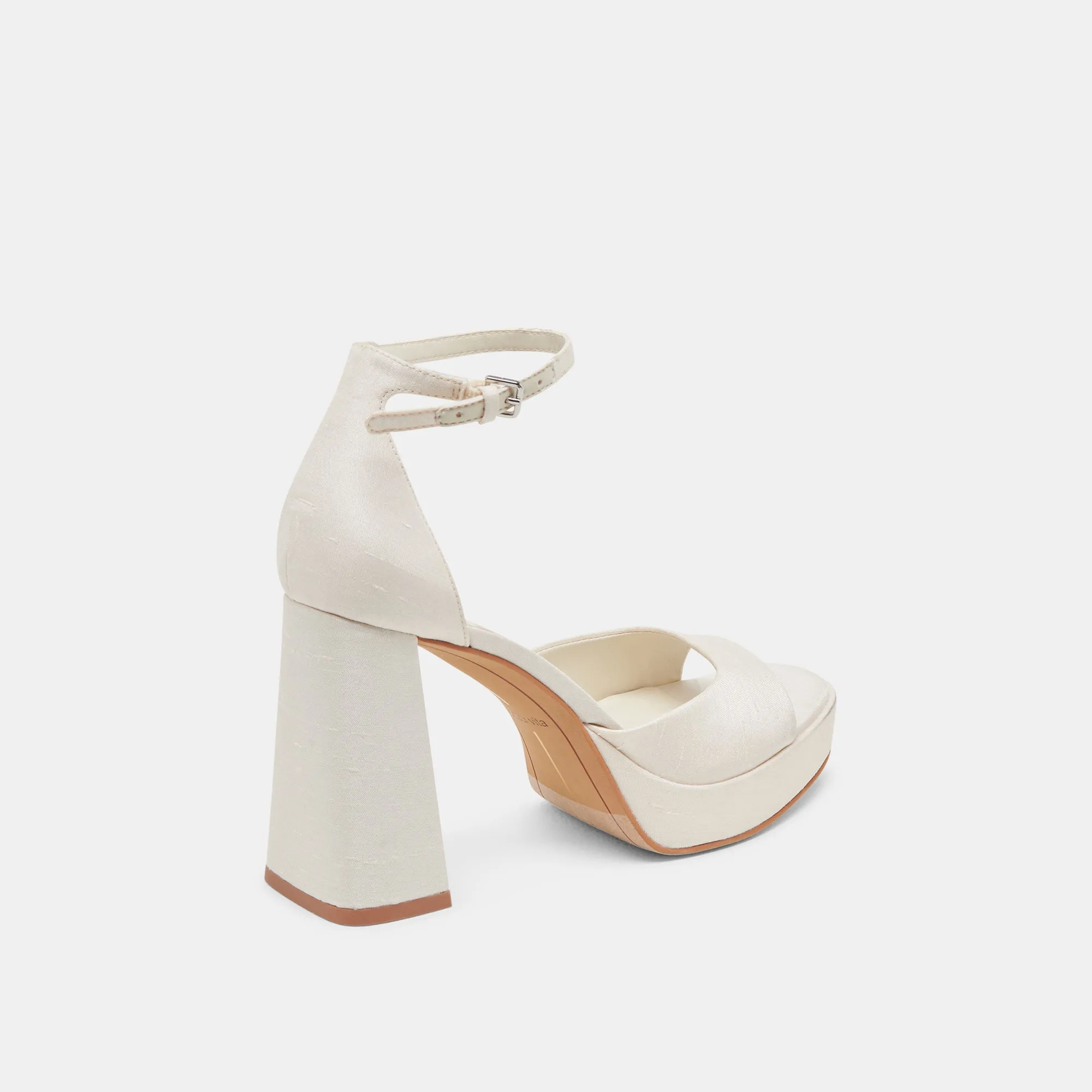 Classy High Heels PANDRO HEELS WHITE SATIN
