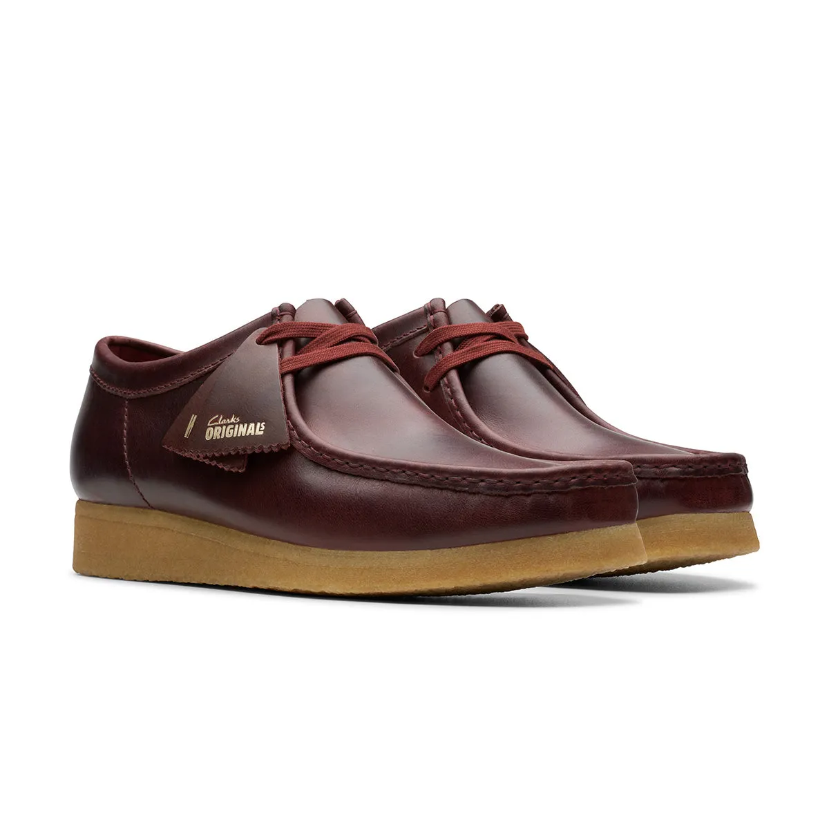 Wallabee 'Deep Red' Shallow Footprint