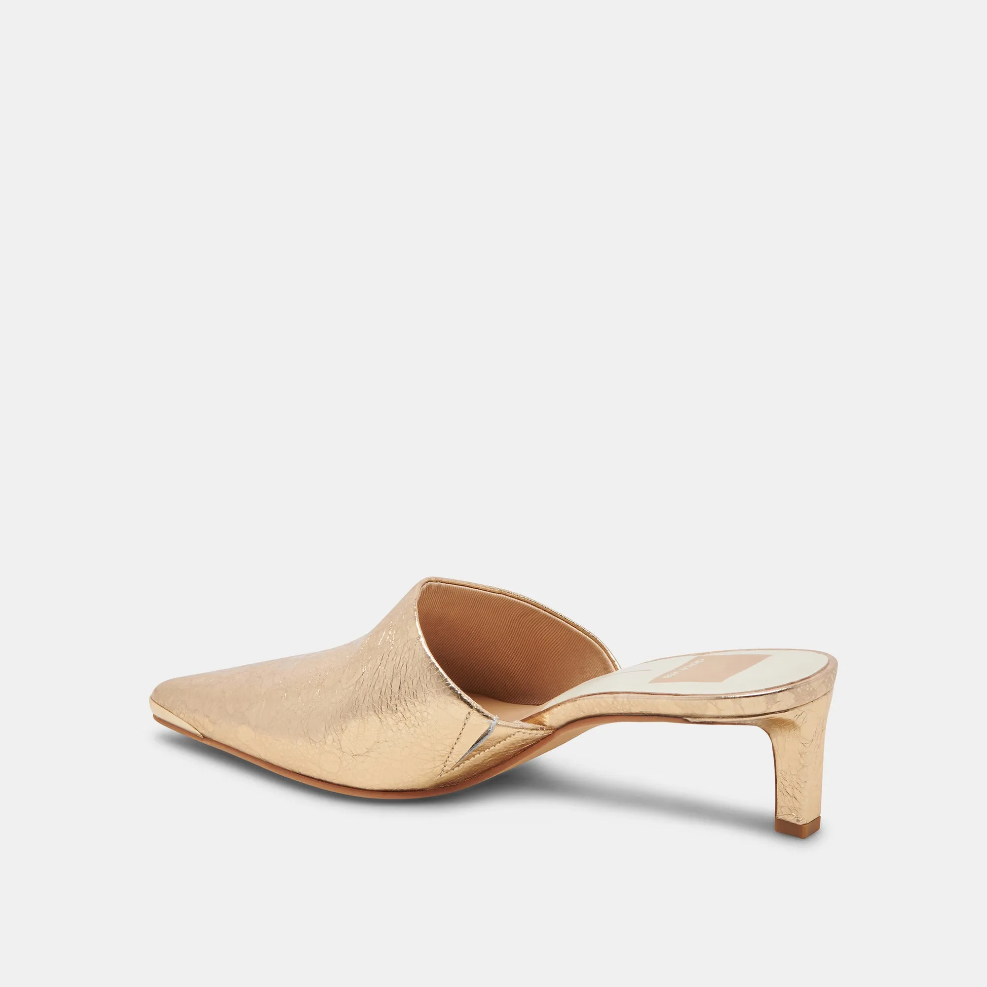 Dress Pumps LEXY HEELS GOLD DISTRESSED LEATHER