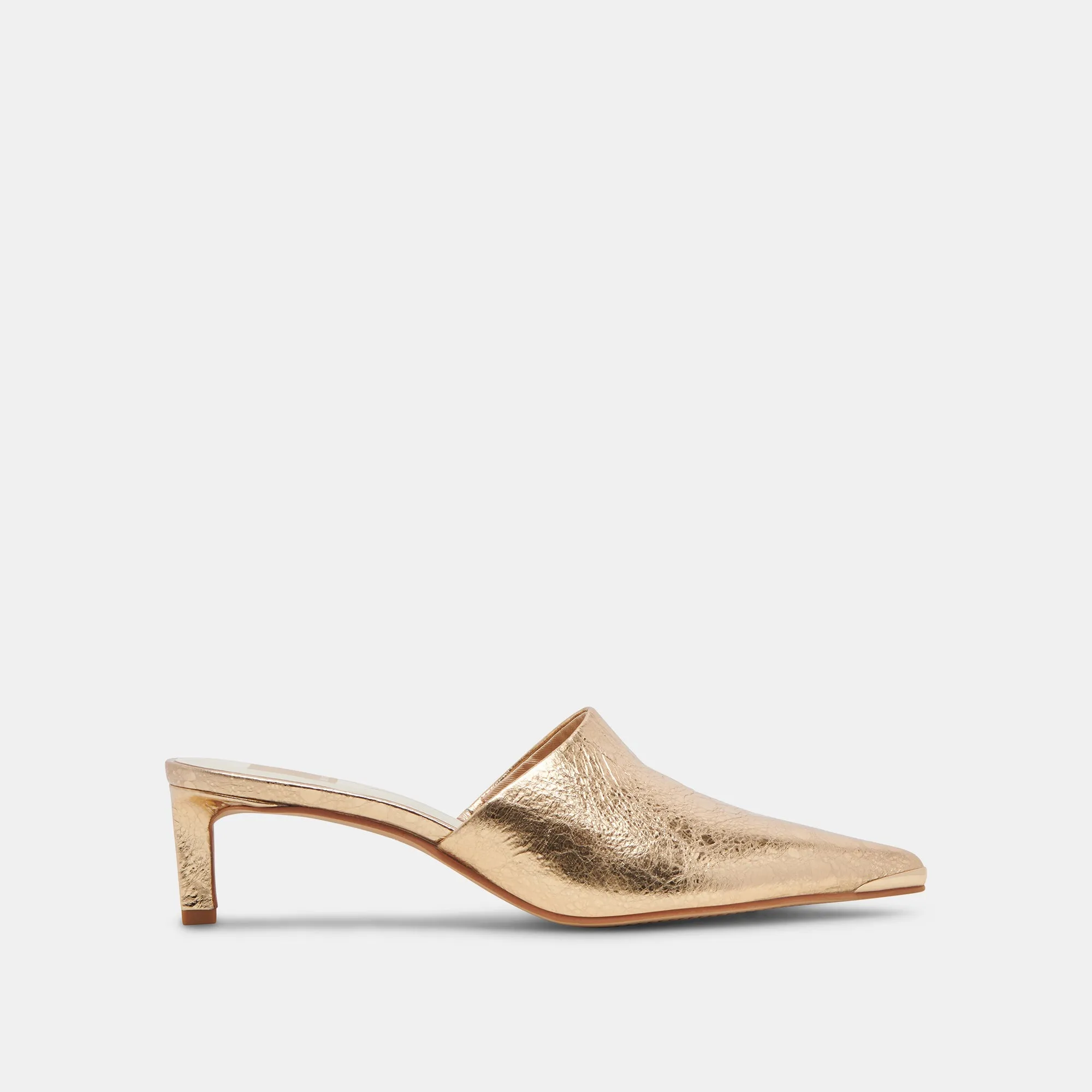 Stylish Booties Stable LEXY HEELS GOLD DISTRESSED LEATHER