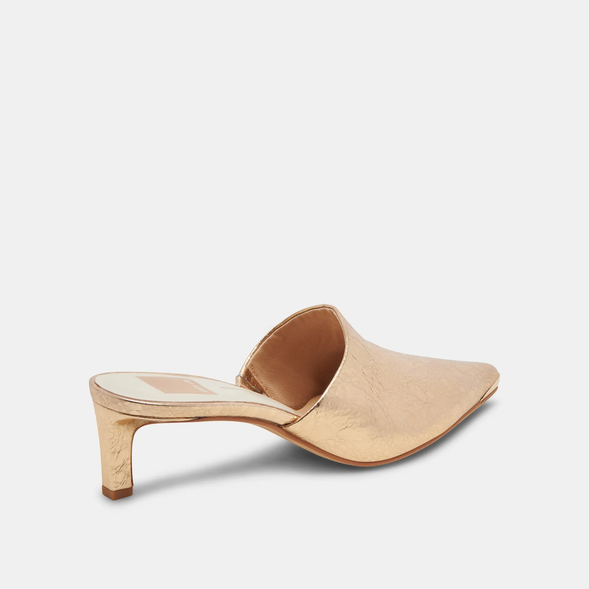 LEXY HEELS GOLD DISTRESSED LEATHER quick dry