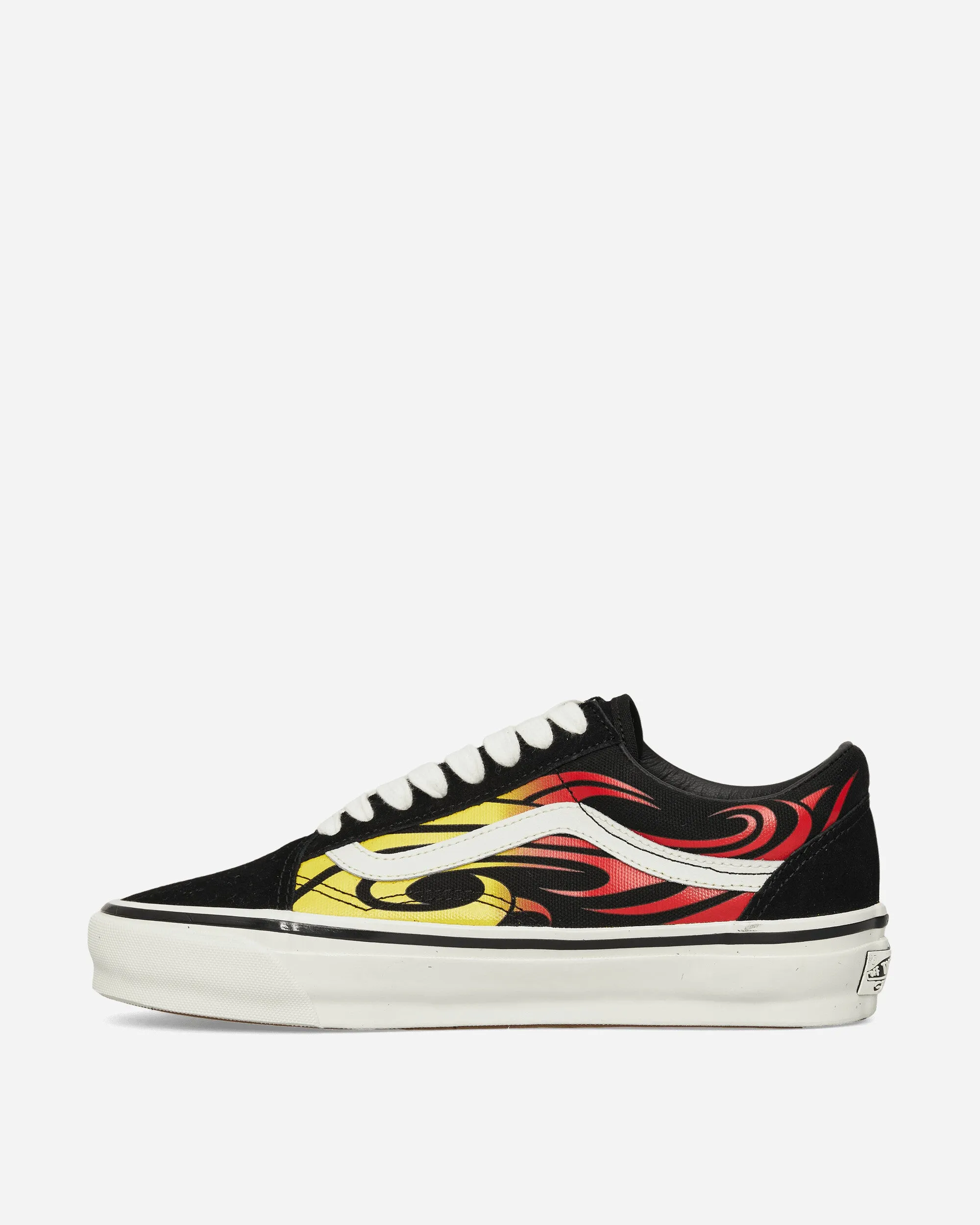 Gentle Grip foam Premium Old Skool Y2K Flame Sneakers Black / White
