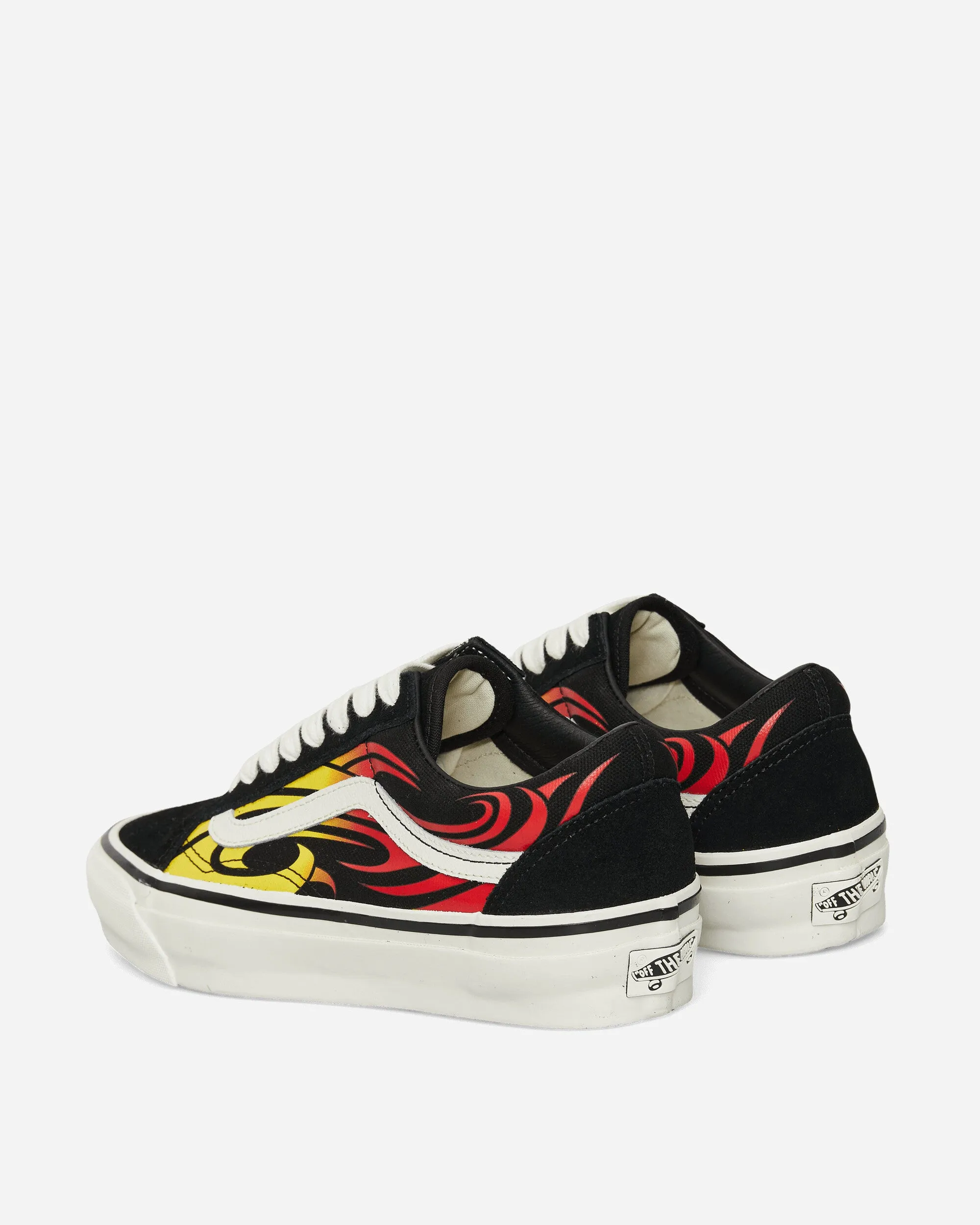 Premium Old Skool Y2K Flame Sneakers Black / White Neutral Vibe Trendy Style