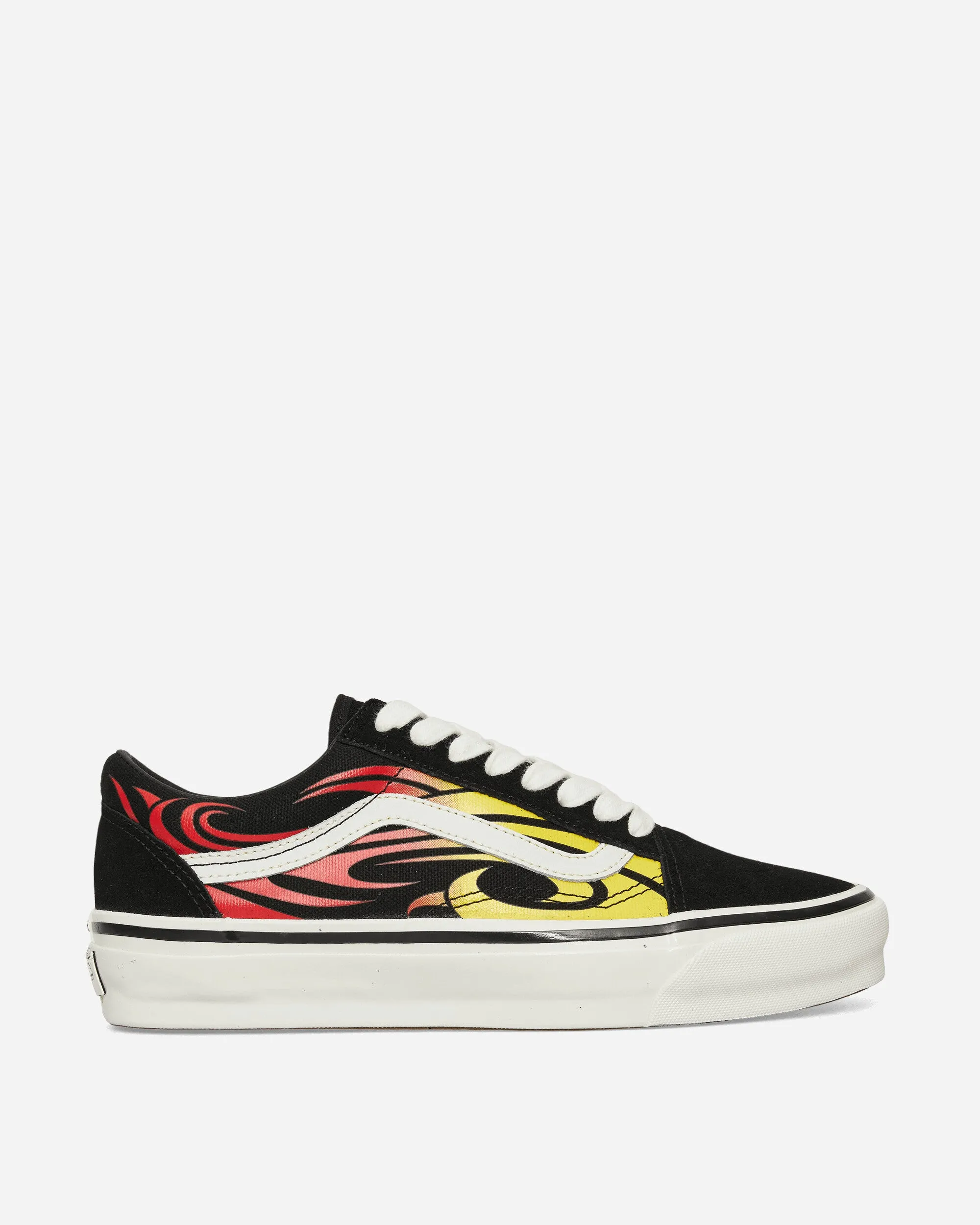Premium Old Skool Y2K Flame Sneakers Black / White Breathable Fit