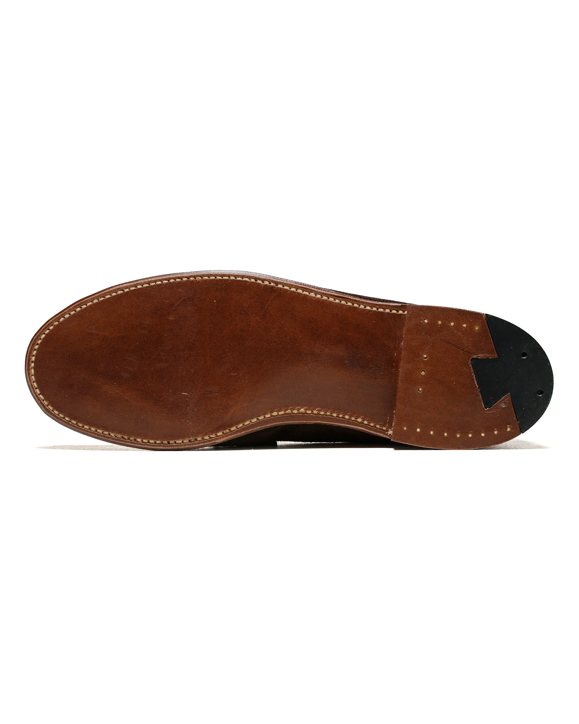 Race Walk City Jog Alden Penny Loafer Dark Brown Suede 5738F