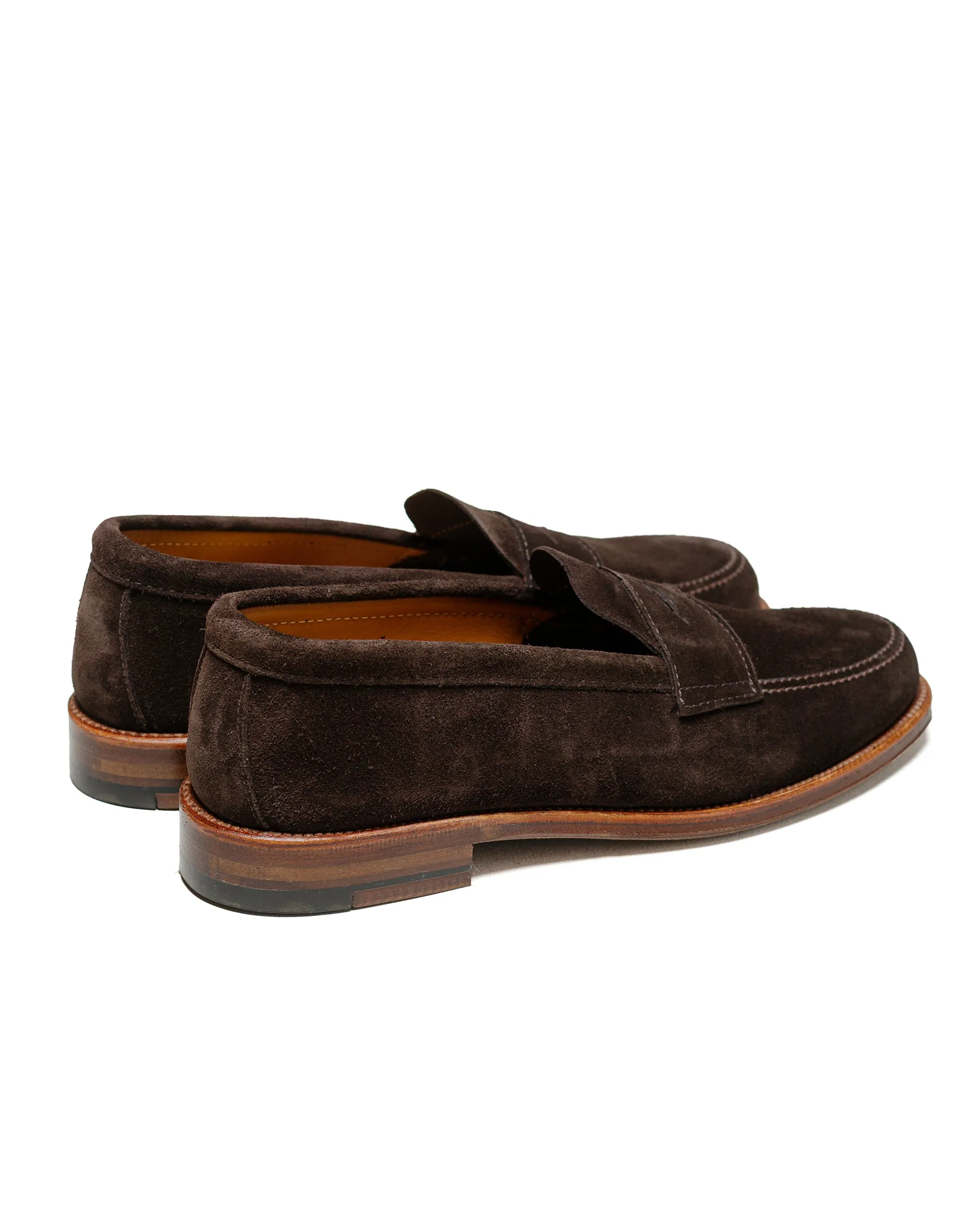 Relax Day Alden Penny Loafer Dark Brown Suede 5738F